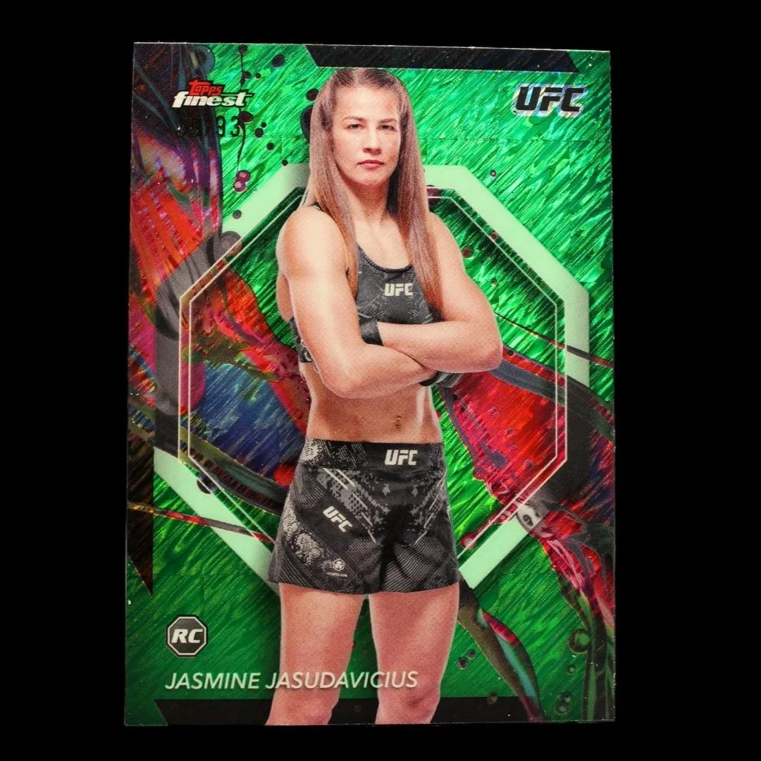 Jasmine Jasudavicius Green Shimmer Refractor Rookie#23-/93