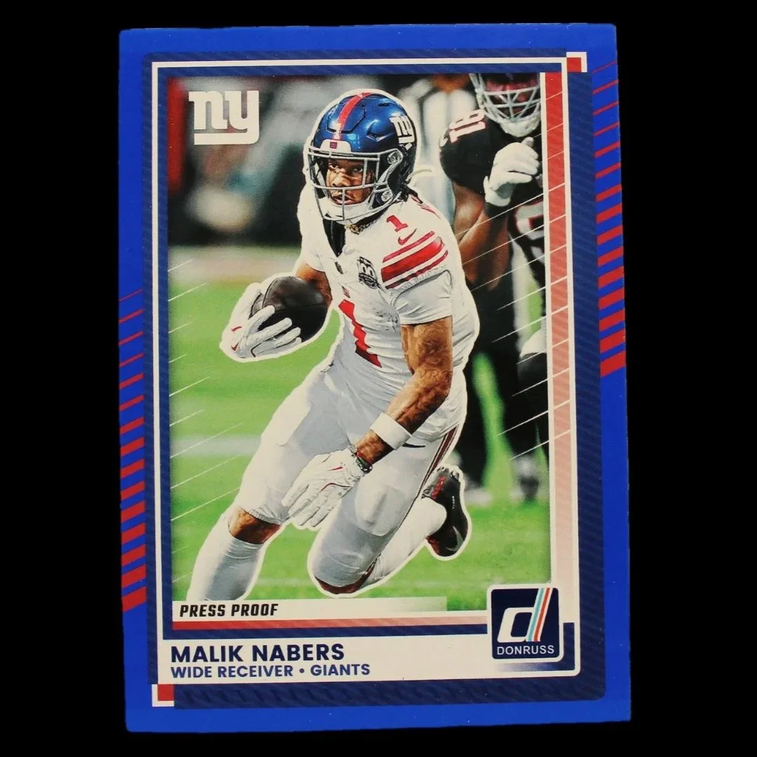 Malik Nabers Blue Border Press Proof#273