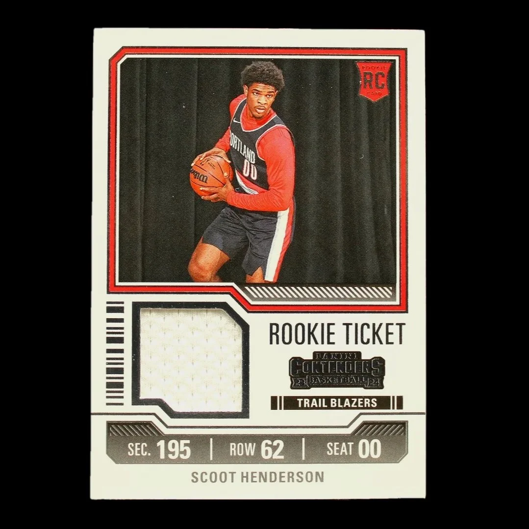 Scoot Henderson Rookie Ticket Relic#RTS-SCO