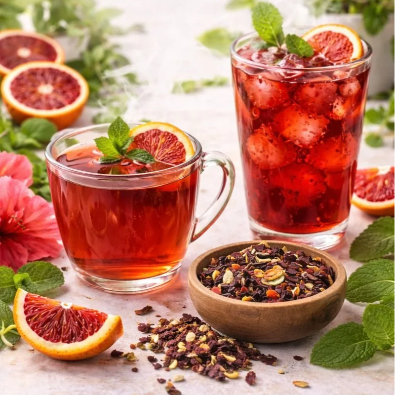 Rich& Robust Hibiscus Orange Mint Tea