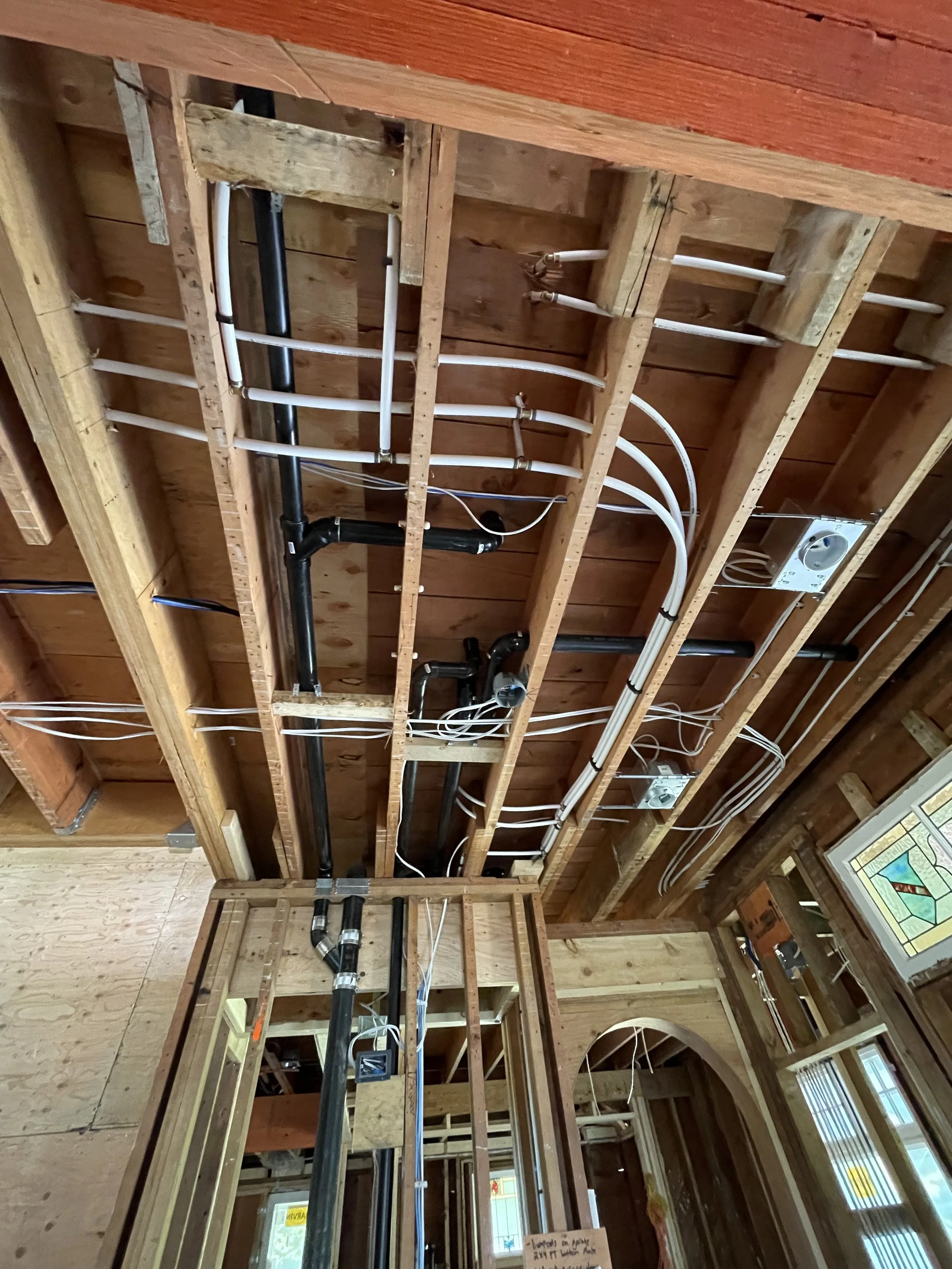 Primary Ensuite Plumbing in a renovation