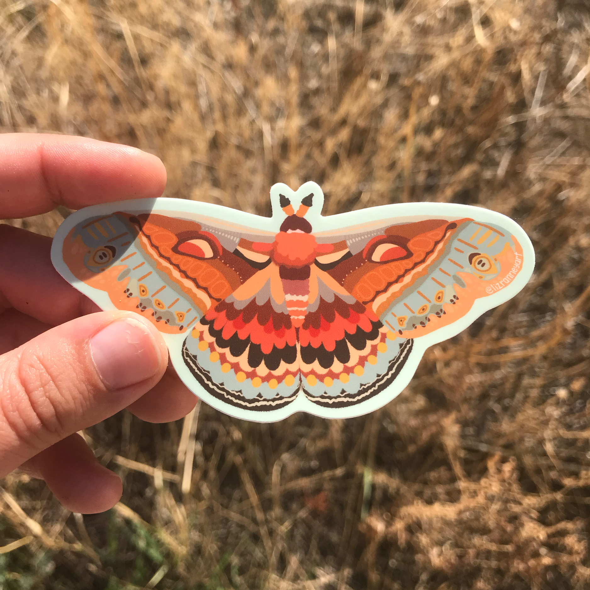 Autumn Moth Sticker
