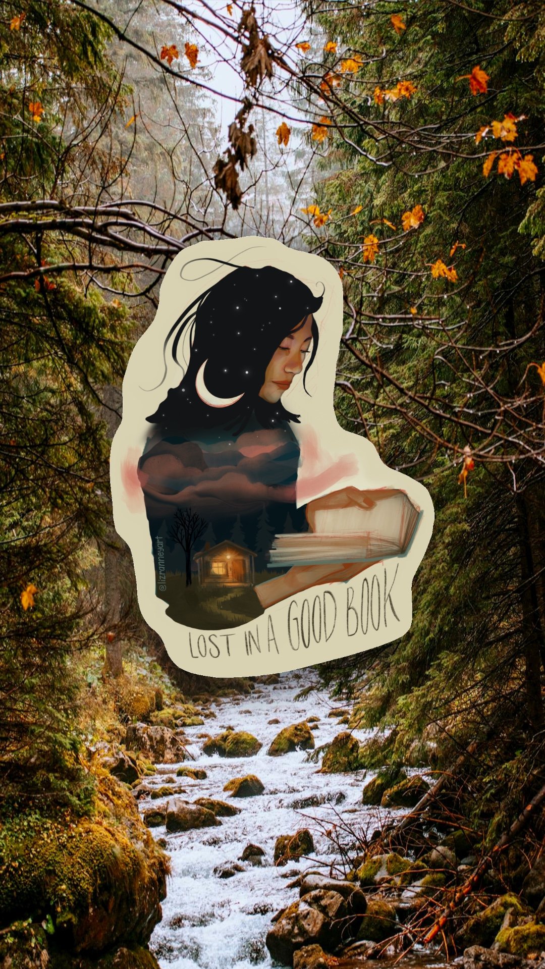 Lost in a Good Book Sticker