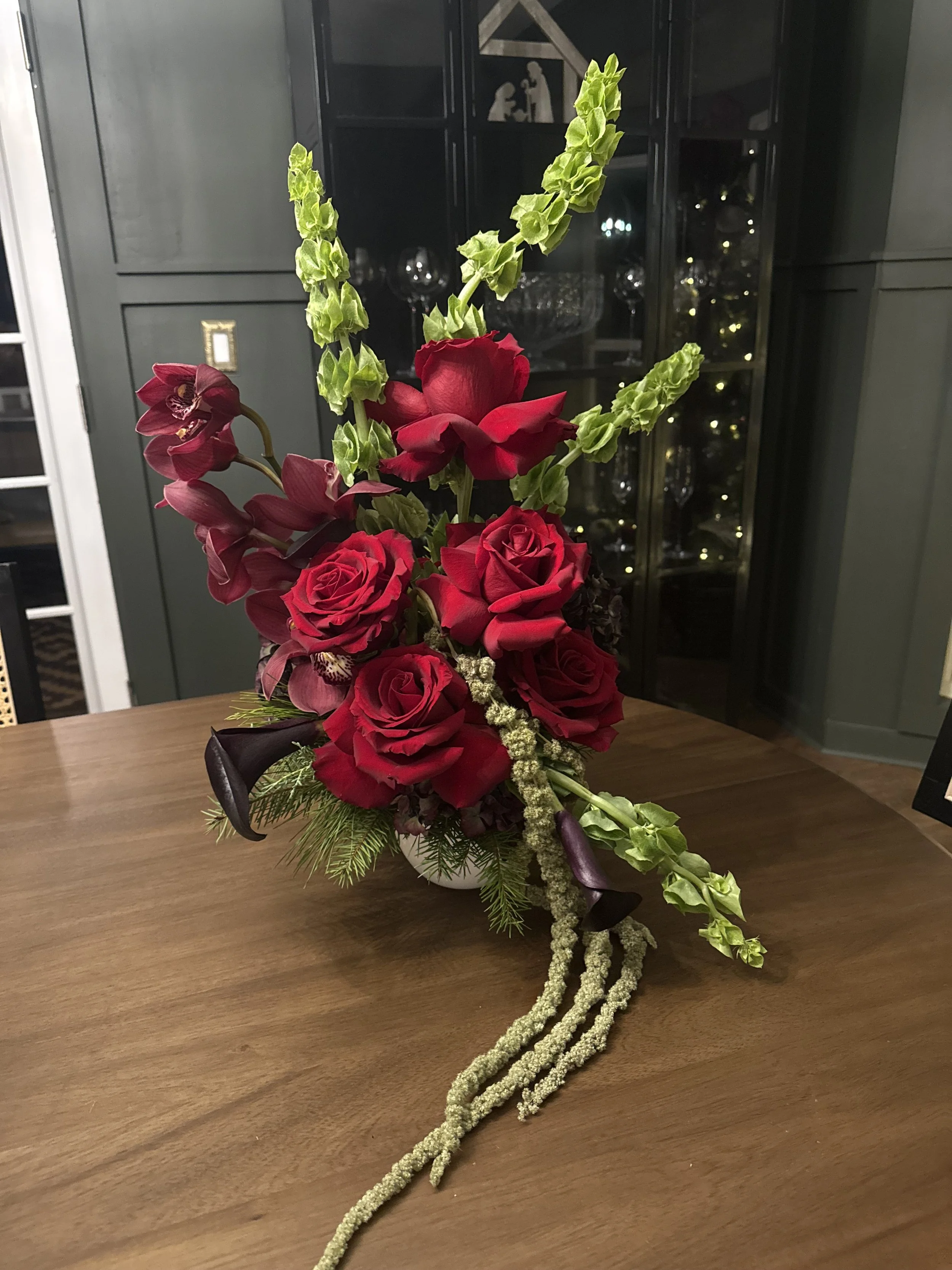 moody floral arrangement