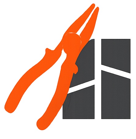 Close-up of a black and orange structure, possibly a part of machinery or equipment.