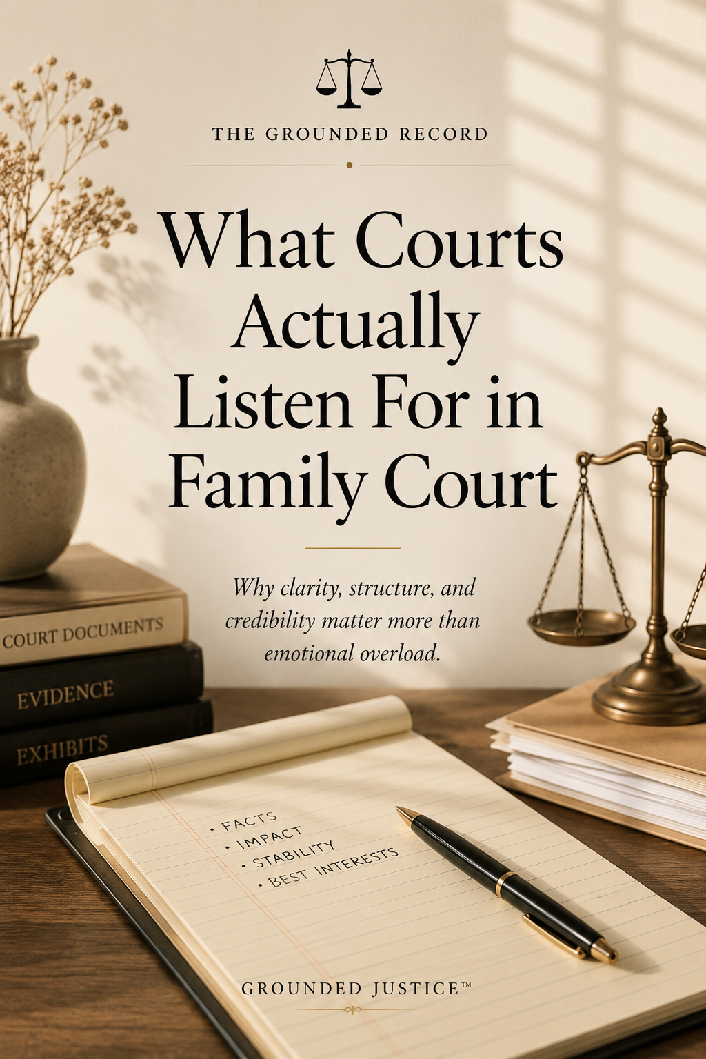 What Courts Actually Listen For in Family Court