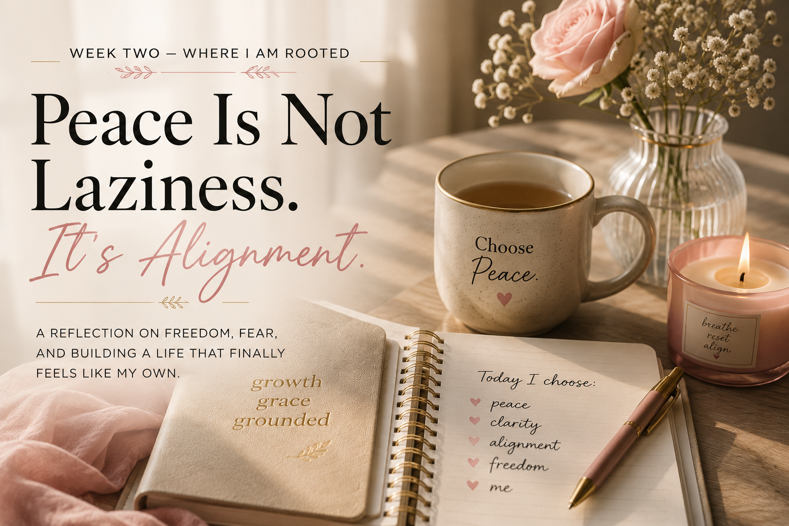 Peace Is Not Laziness. It's Alignment.