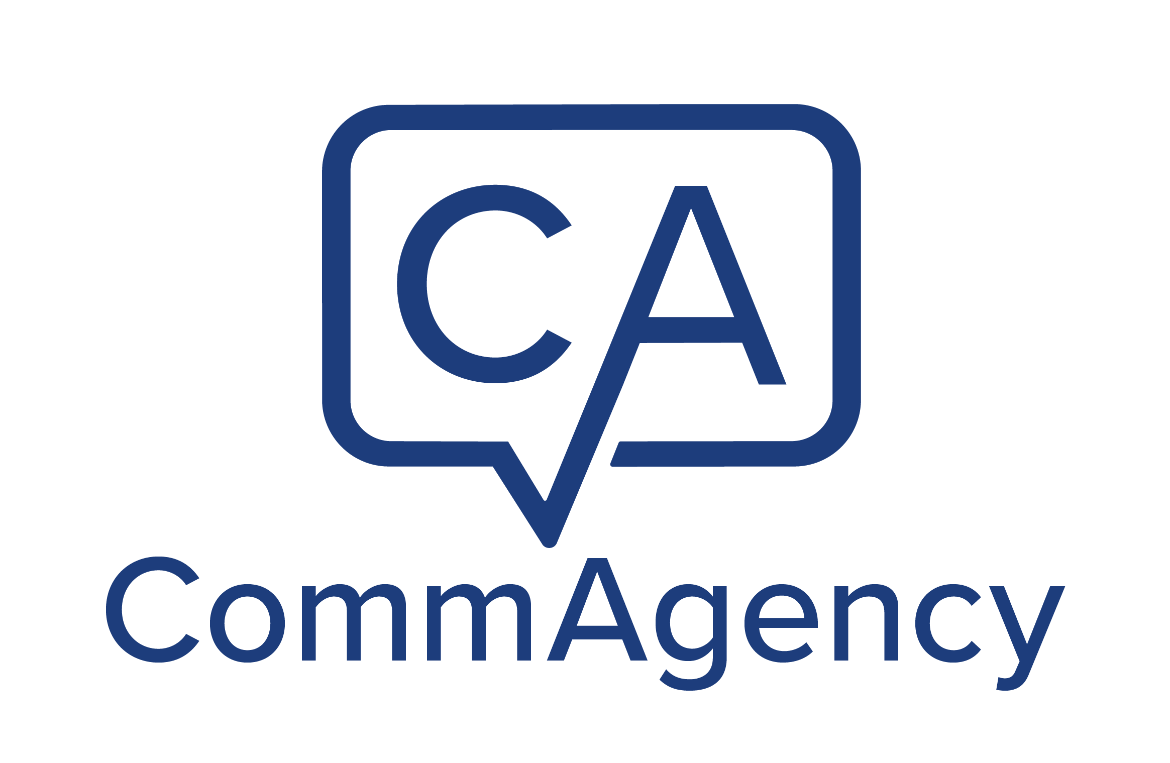Commissioning Authority logo with 'CA' inside a speech bubble and the words 'CommAgency' below it.