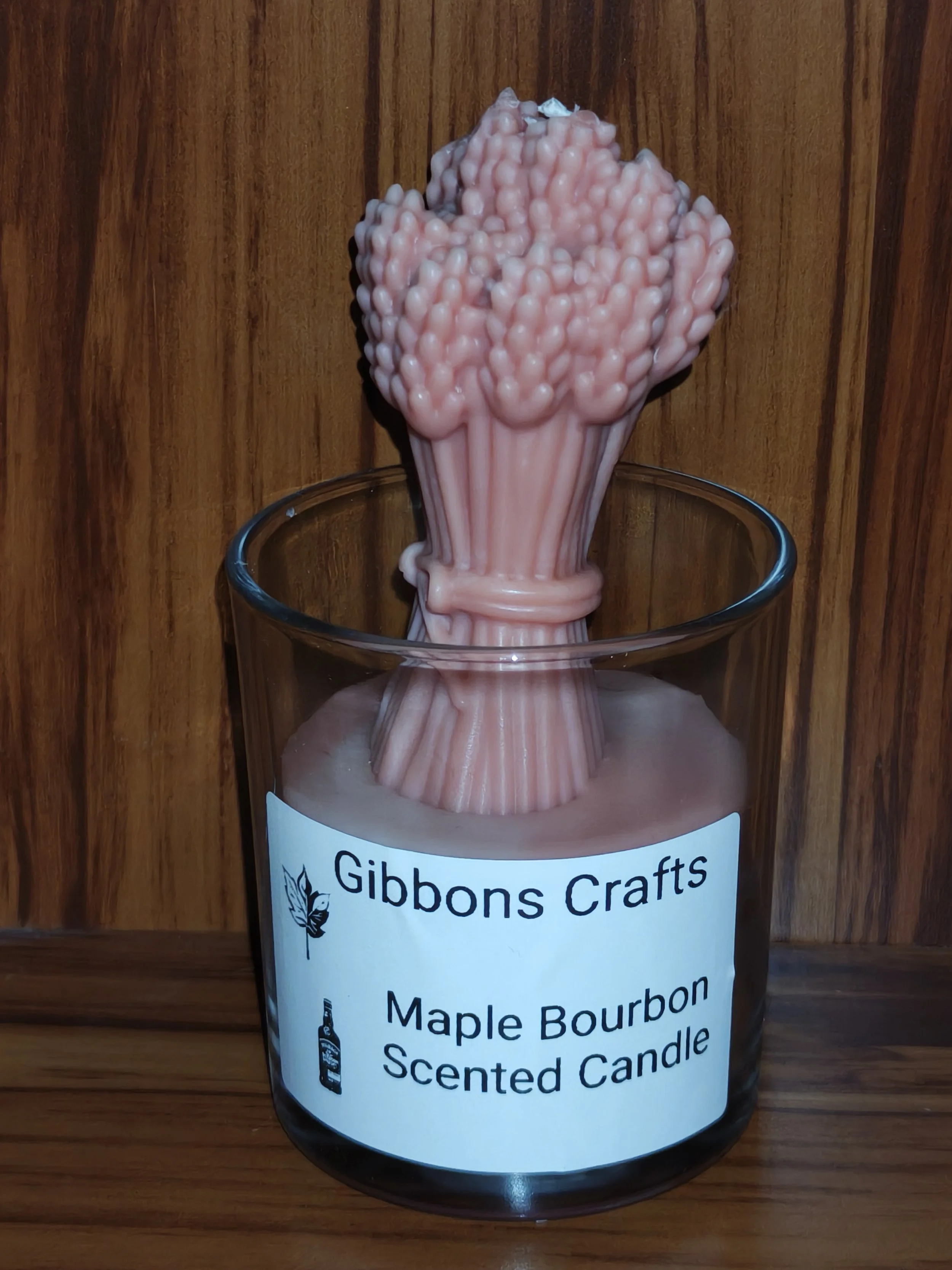 Wheat Stack Candle - Maple Bourbon Scented