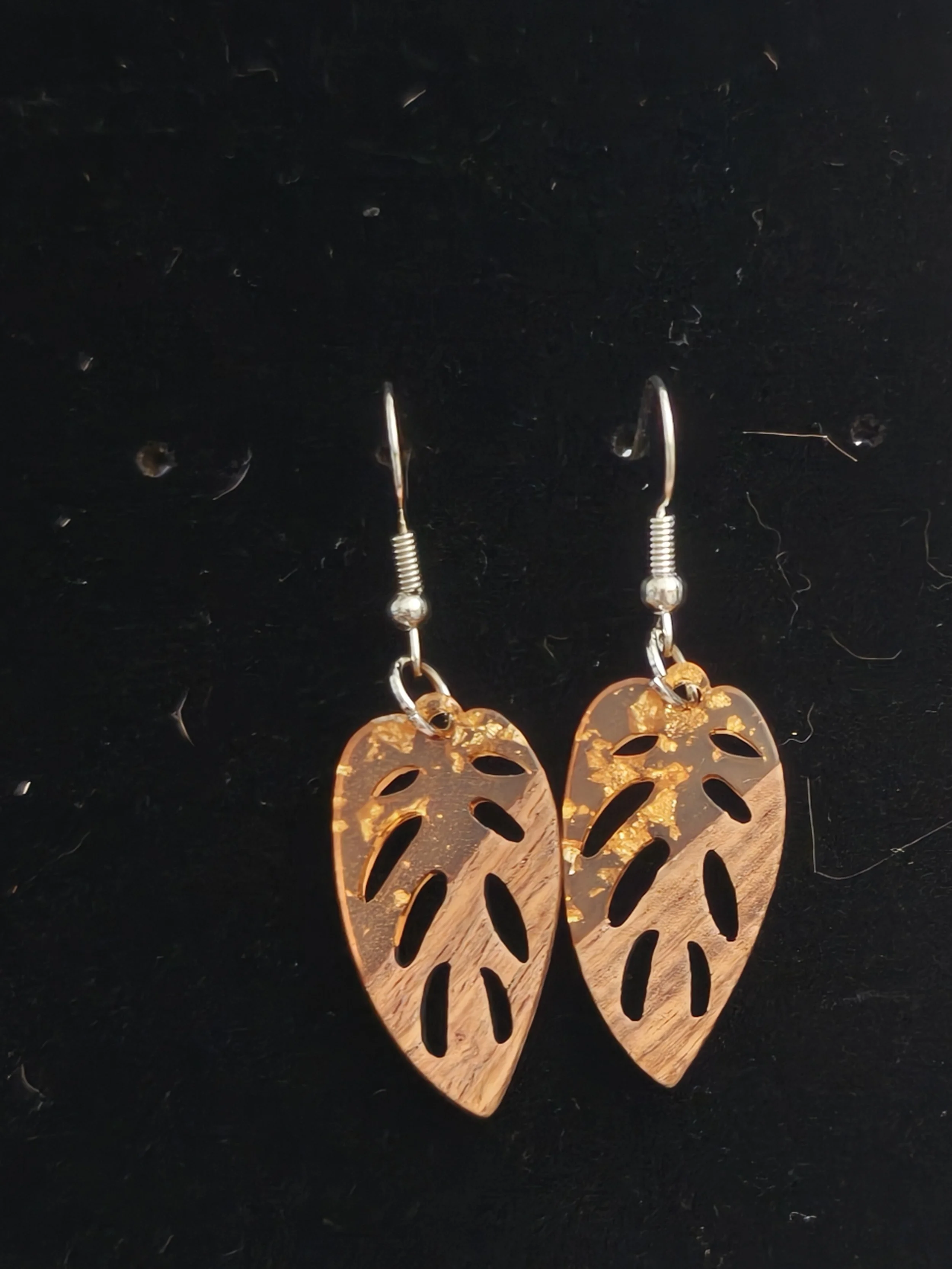 Wooden Resin Earrings