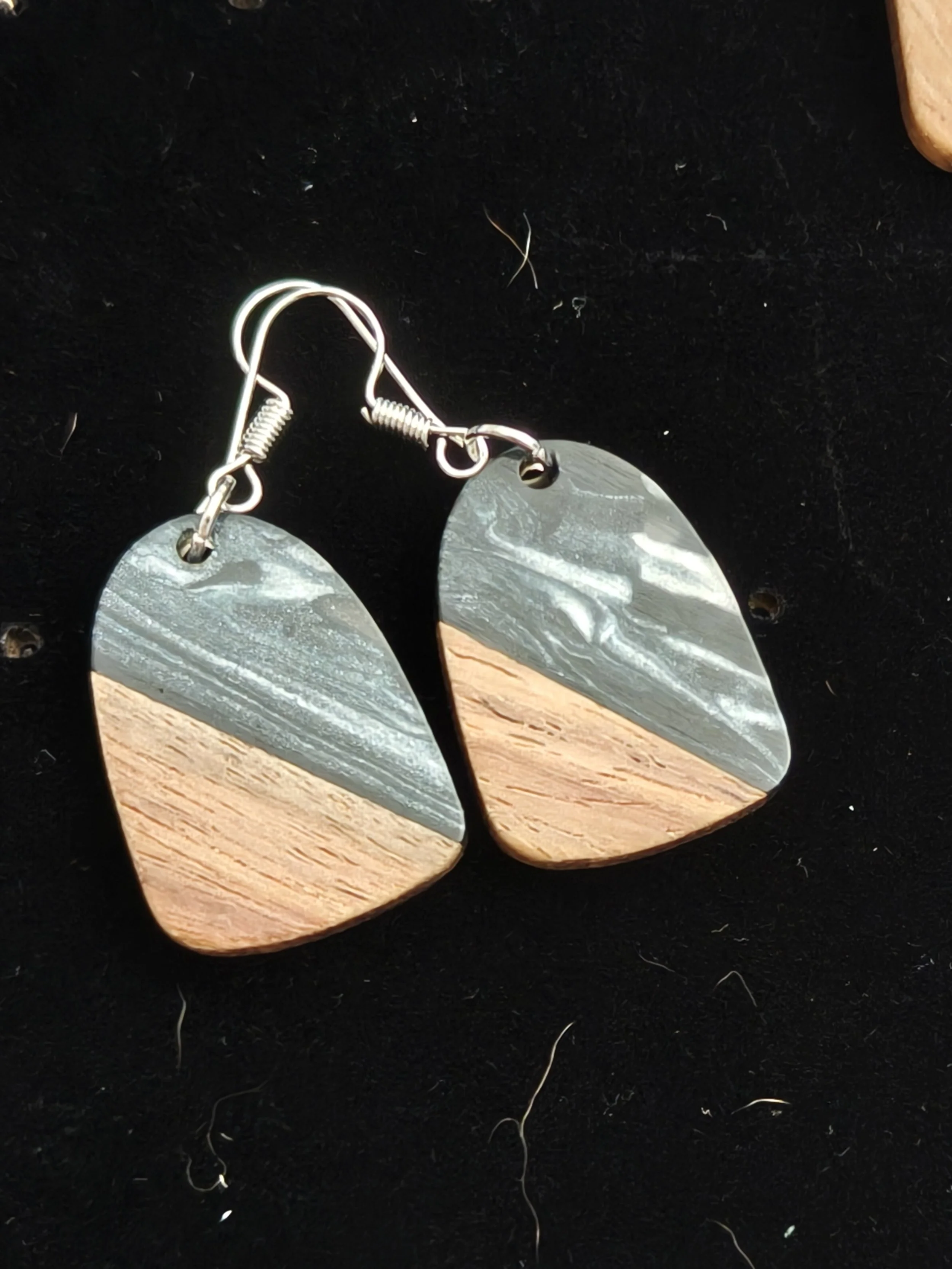 Wooden Resin Earrings