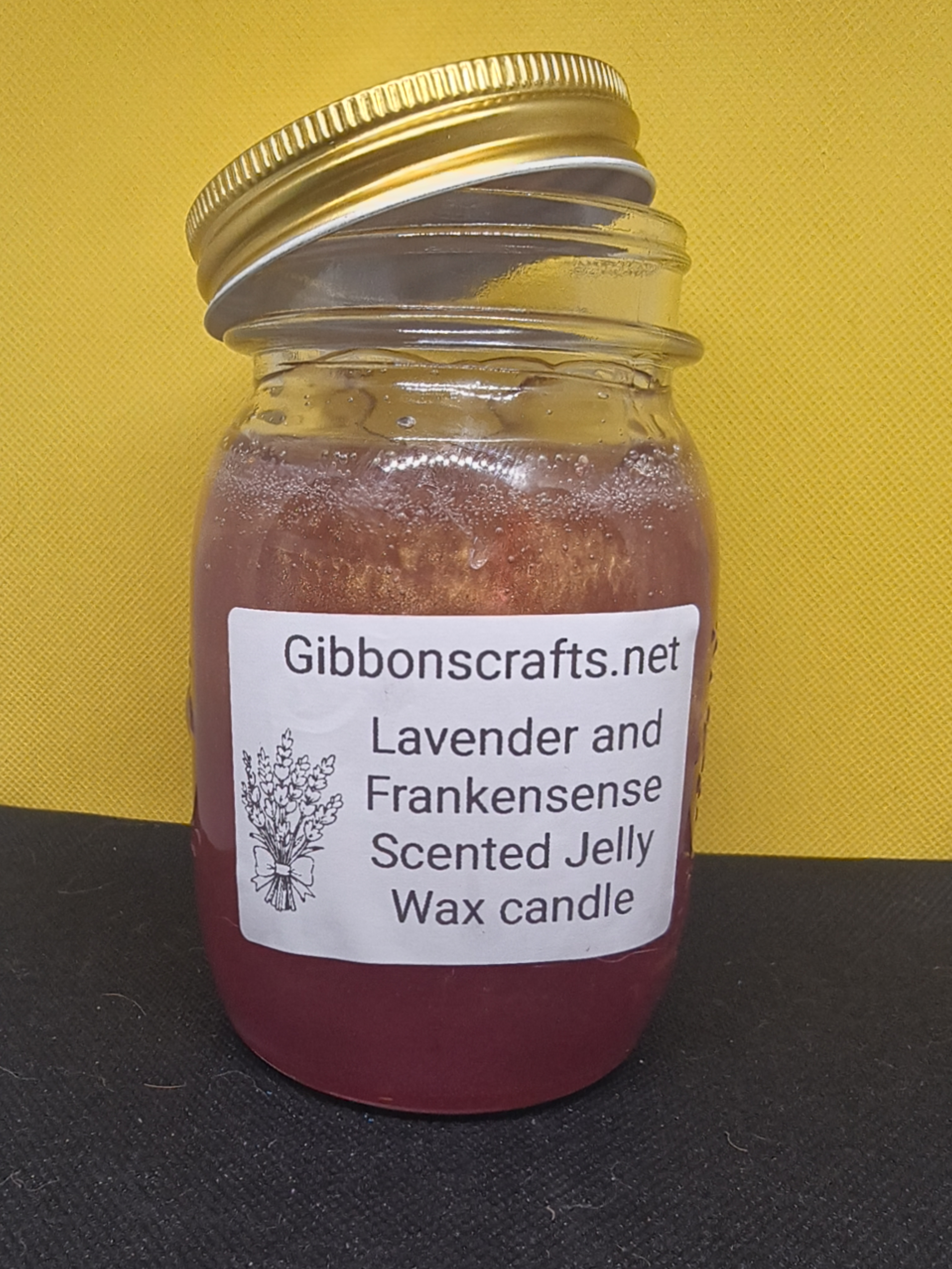 Lavender and Frankensense Scented Jelly Wax Candles