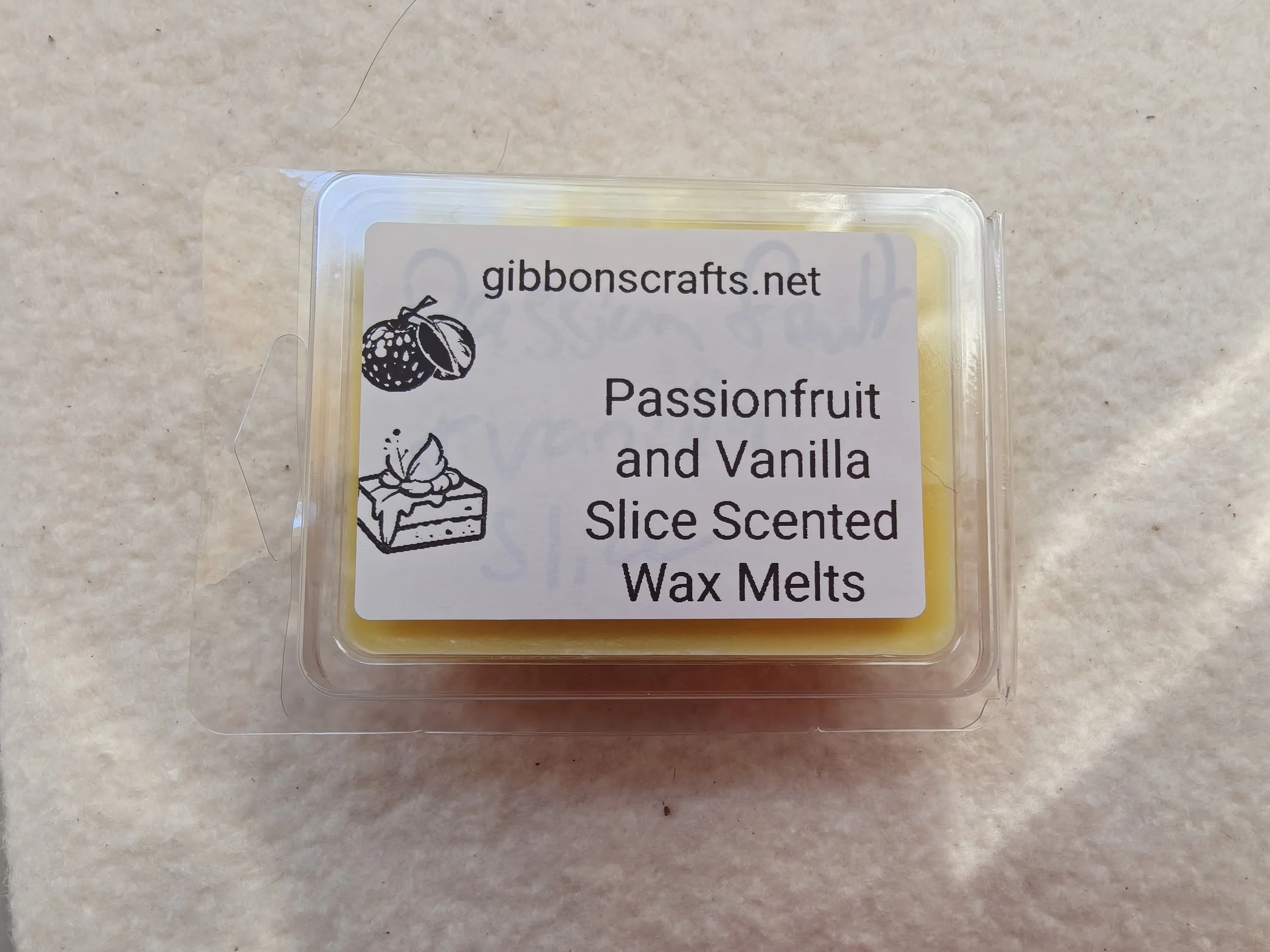 Passionfruit and Vanilla Slice Scented Wax Melts