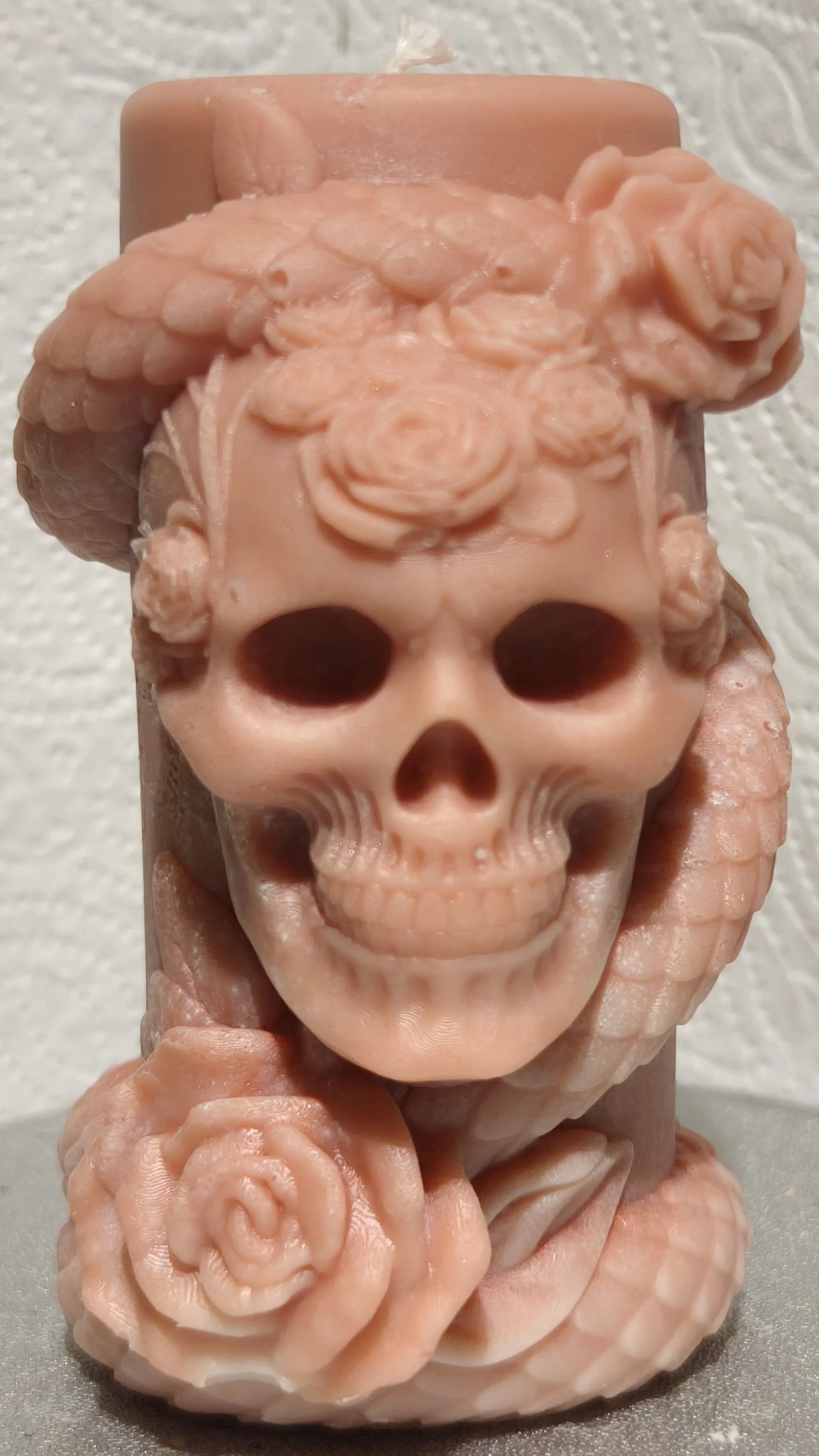 Skull Pillar Candle