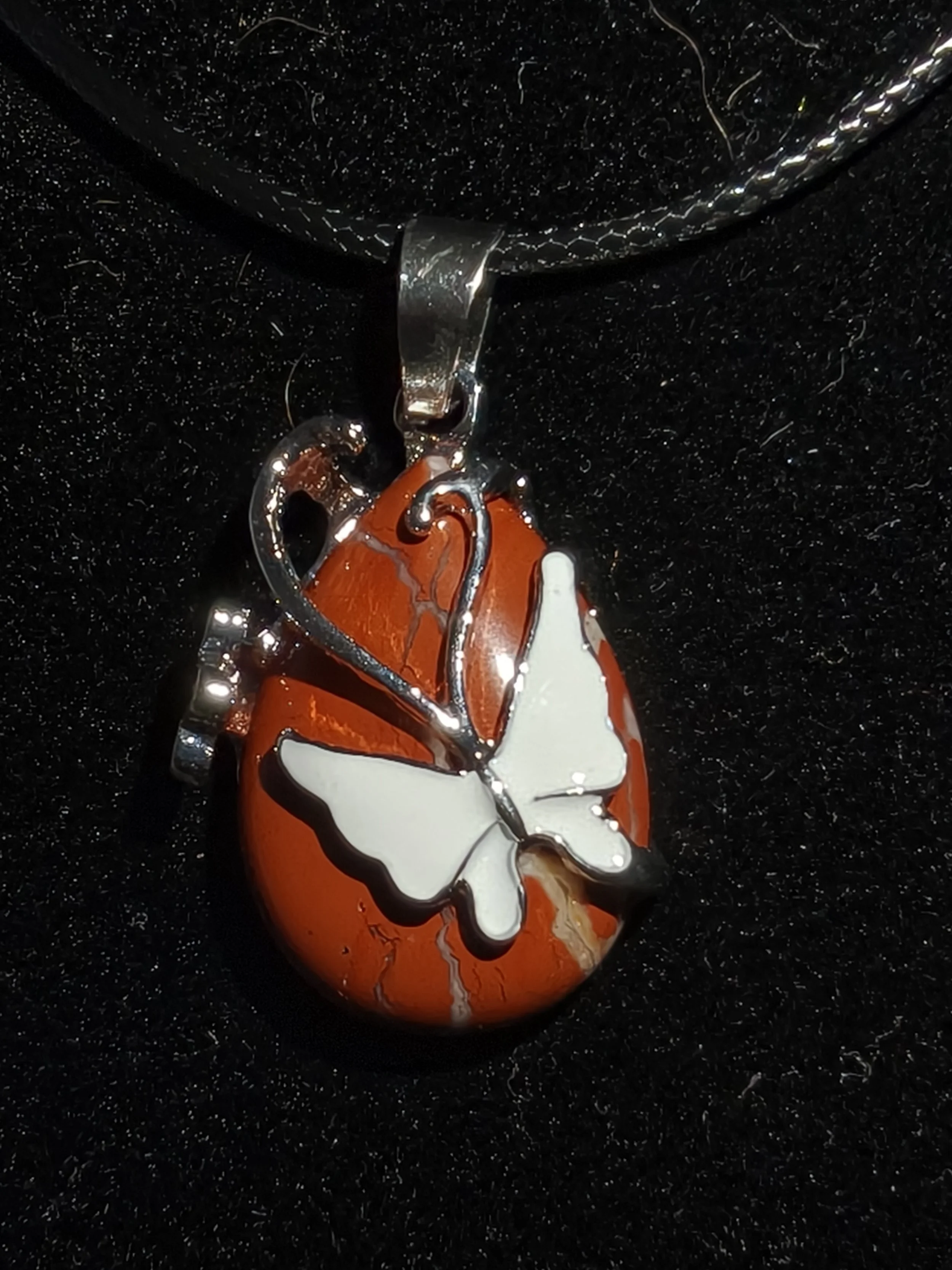 Stone Butterfly Necklace