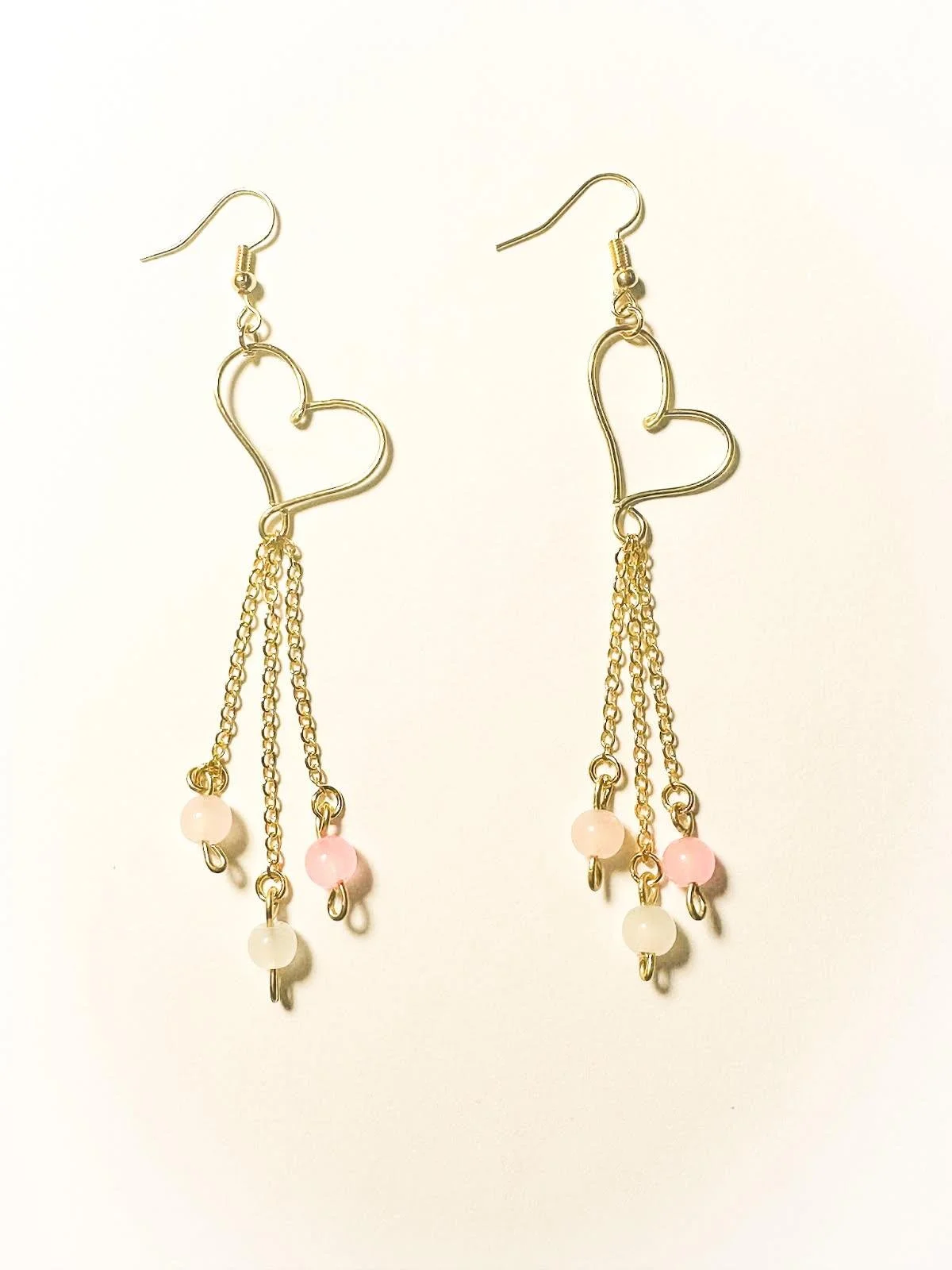 Golden Heartfall Earrings