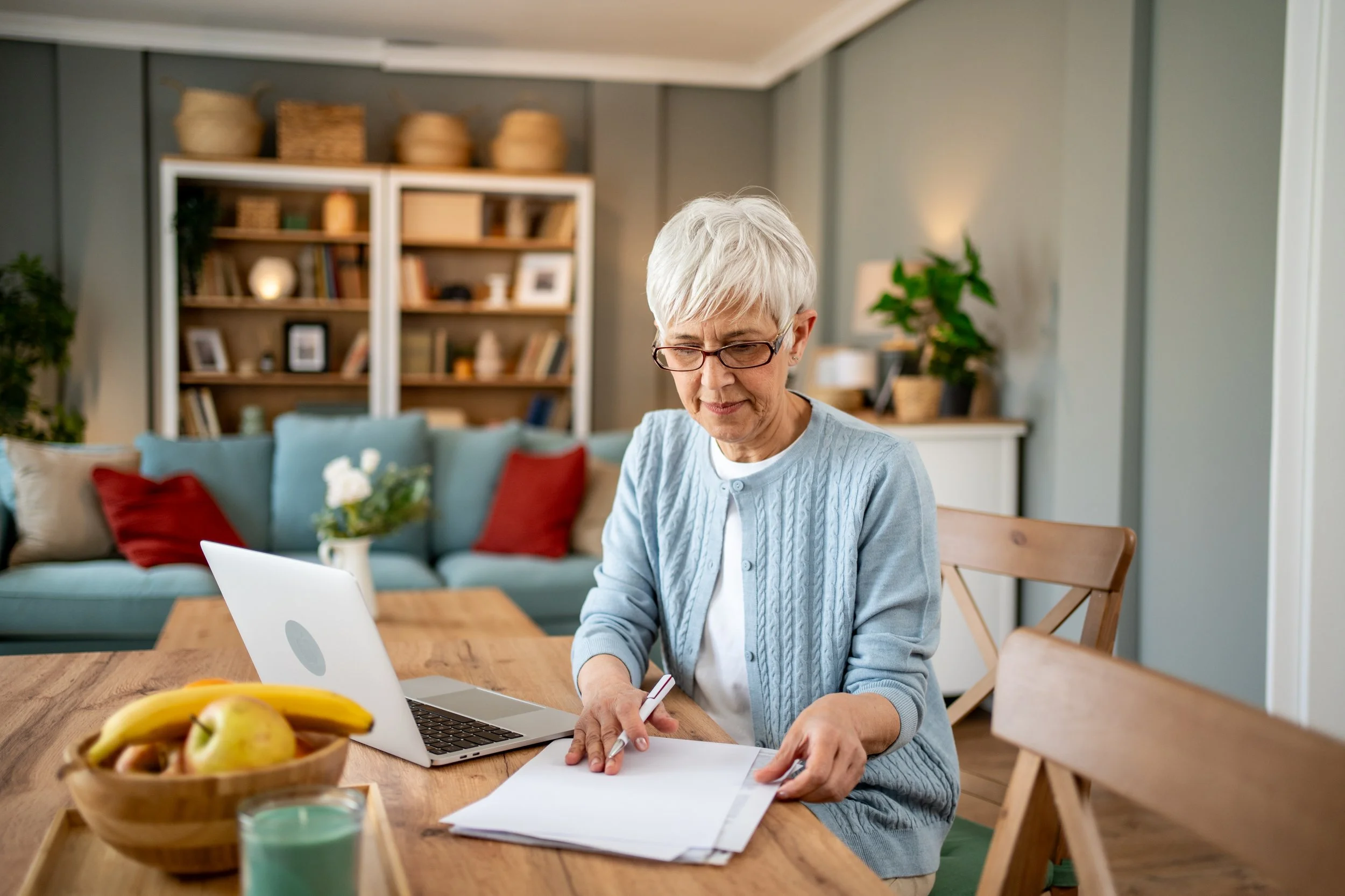 Virtual home safety consultation with Dr. Lindsey Martin via video call