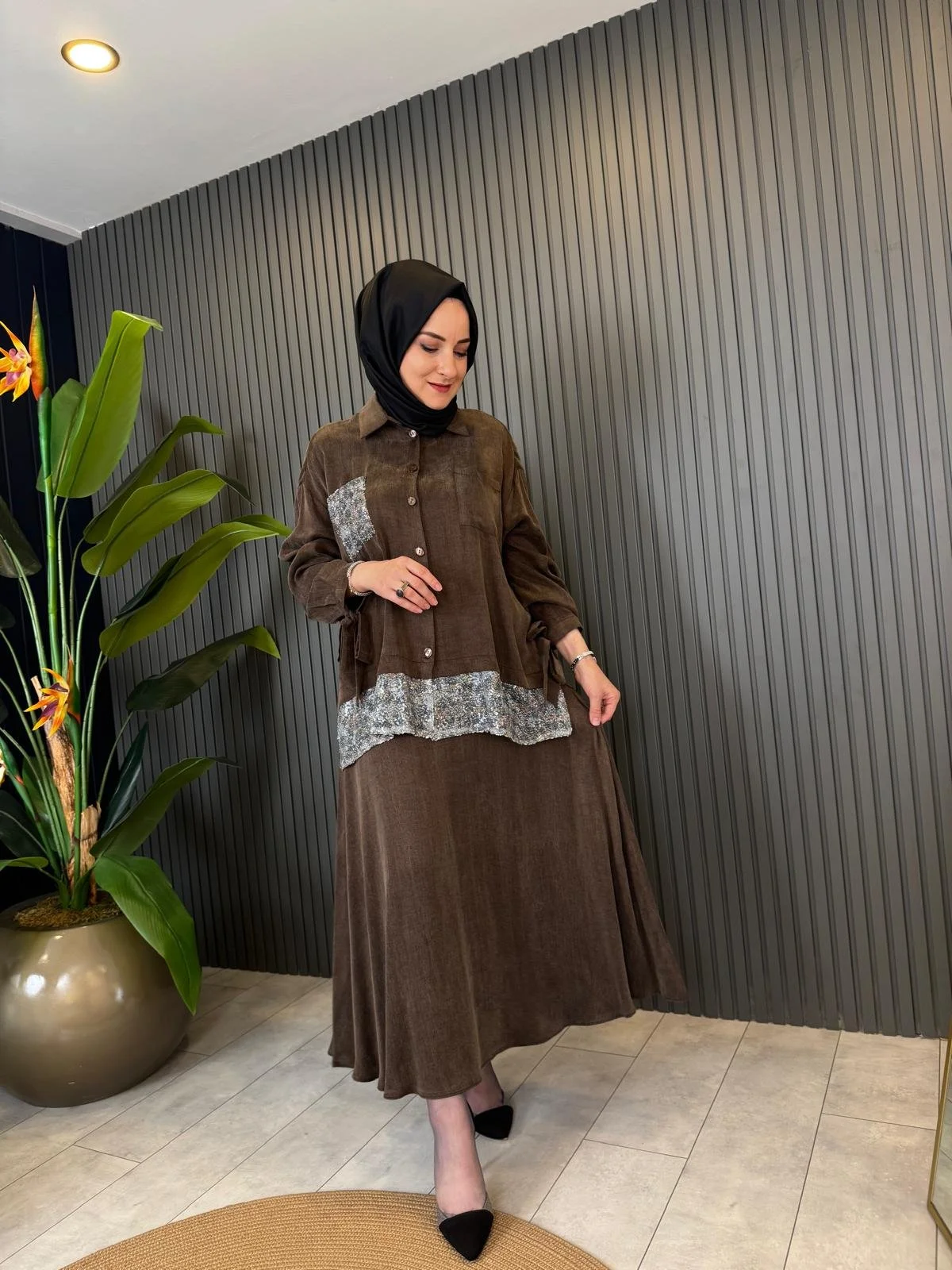 Sequin-embellished Cupra Set