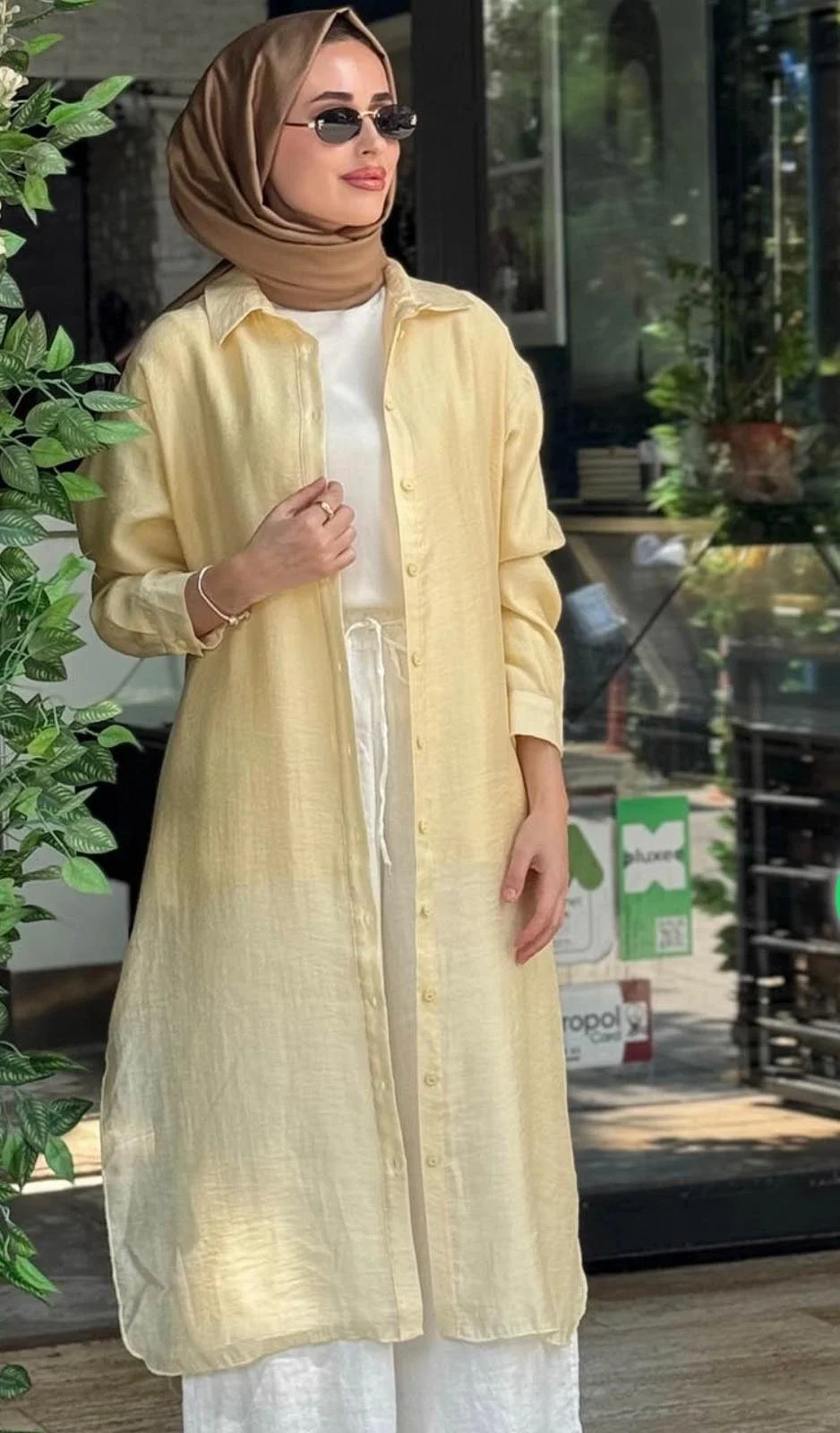 Button Down Long Tunic