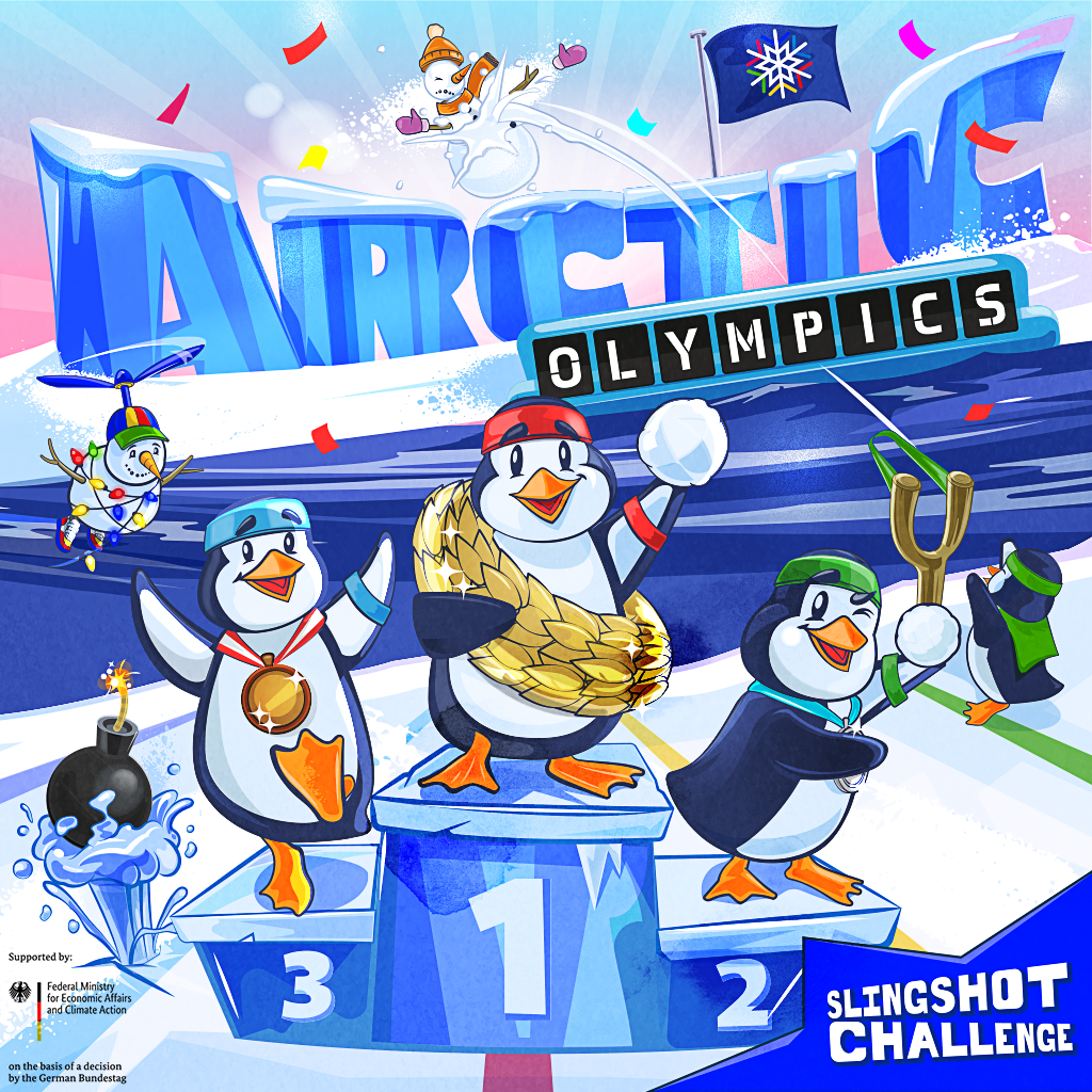 Penguins, the Arctic Olympics are open! Dive into this thrilling game and compete for the Ice
Trophy.