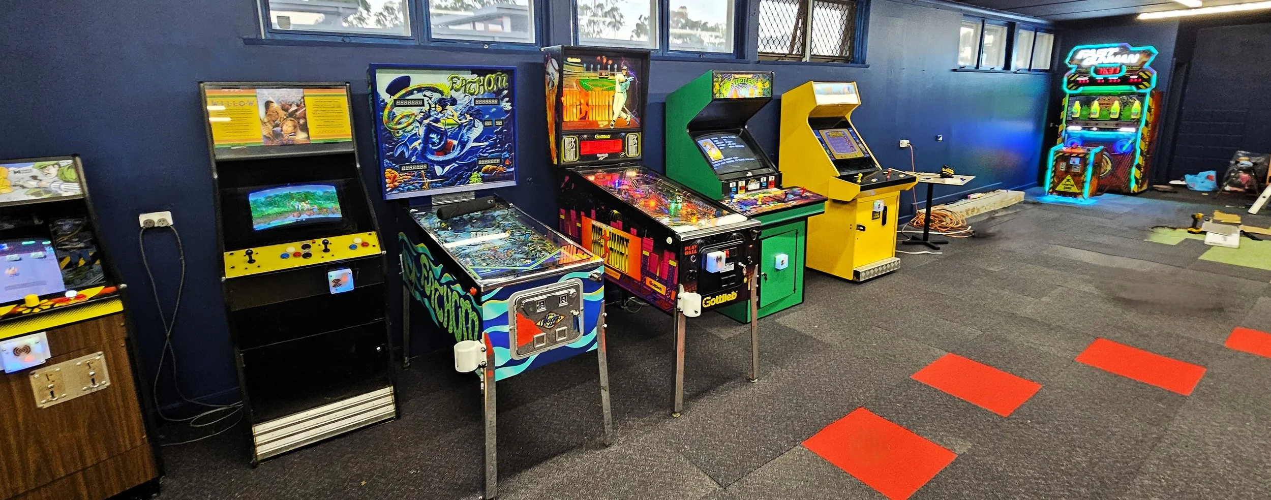 a small selection of arcade machines at dropbear hq