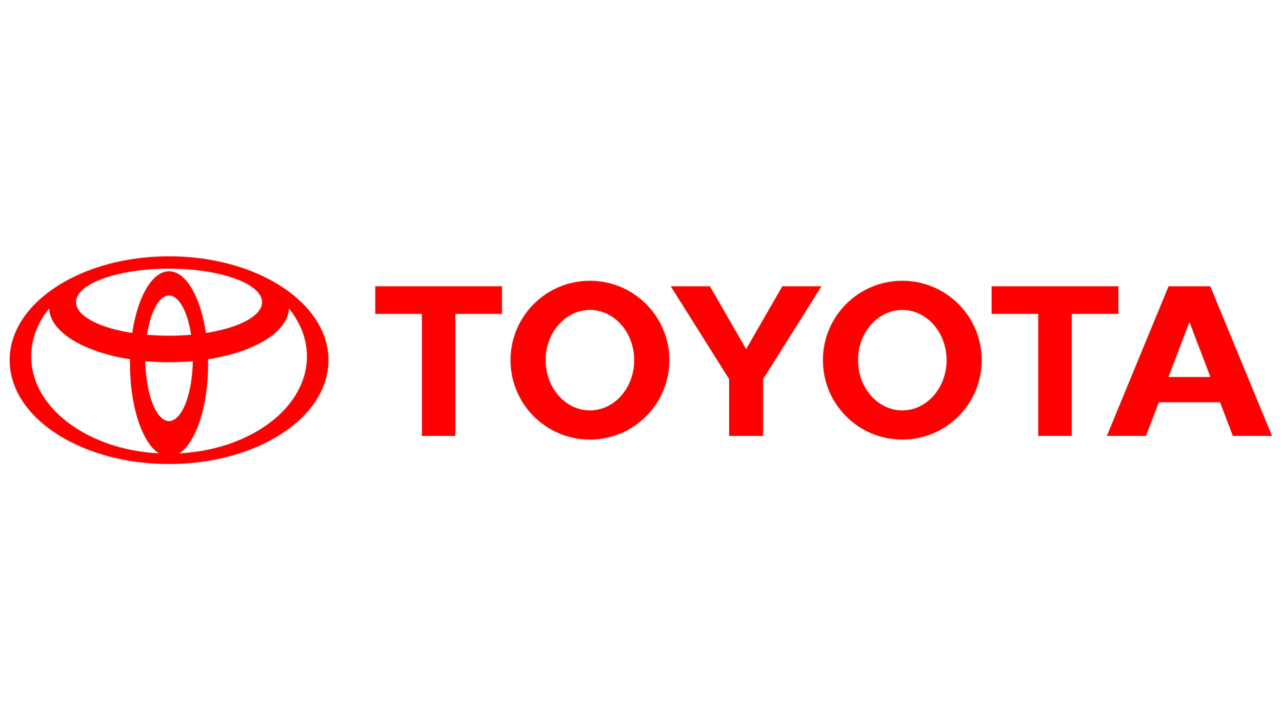 Red Toyota logo with the word 'Toyota' in red text.