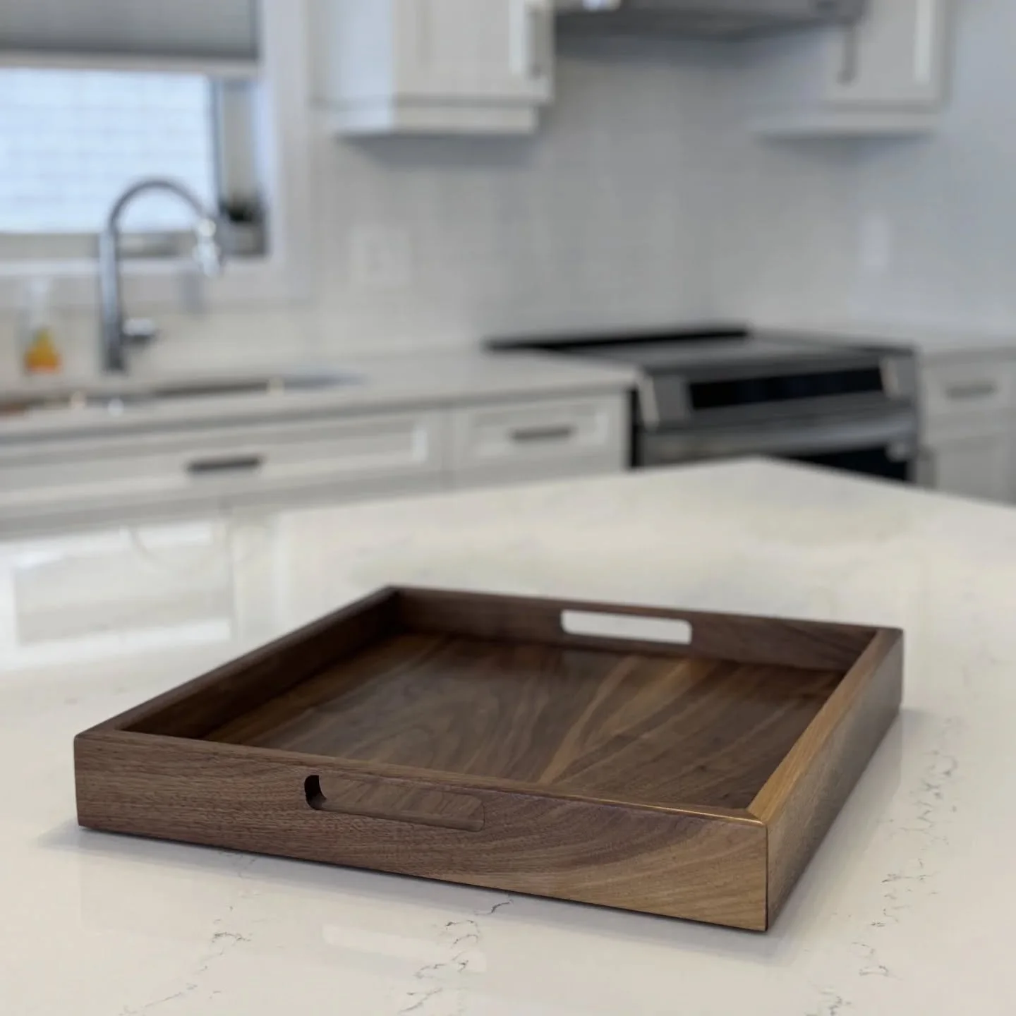 The Gathering Serving Tray - Designed for the art of hosting, the Gathering Tray balances traditional furniture-making techniques with a modern, functional silhouette.

Whether used for grand charcuterie displays, coffee service, or as an ottoman cen