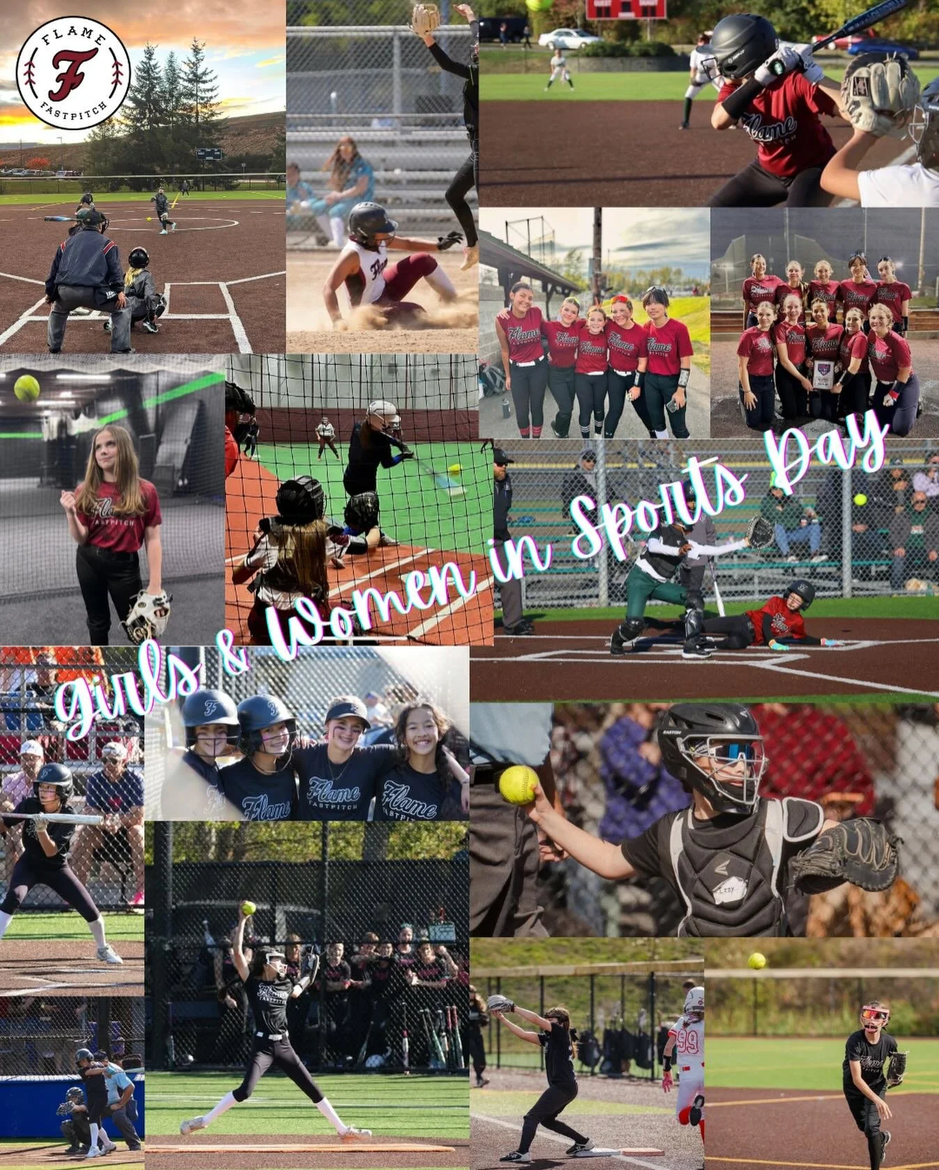 Flame is celebrating National Girls and Women in Sports Day! Cheers to our athletes and every girl and woman who shows up ready to compete, grow and lead - on any diamond and every surface, in every season. We see you. We celebrate you. We are Flame!