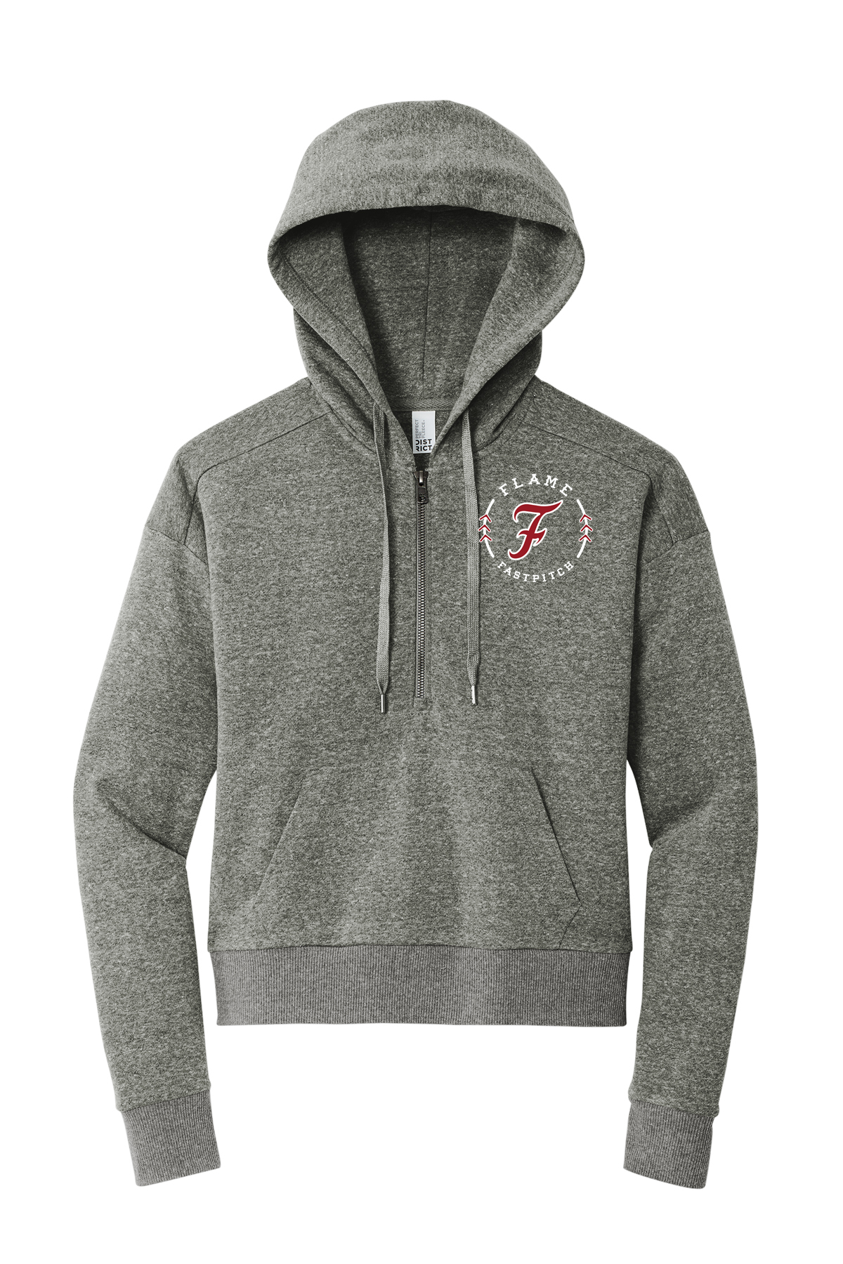 Womens Perfect Tri-Fit Hooded Pullover DT1311 - Heathered Charcoal.png