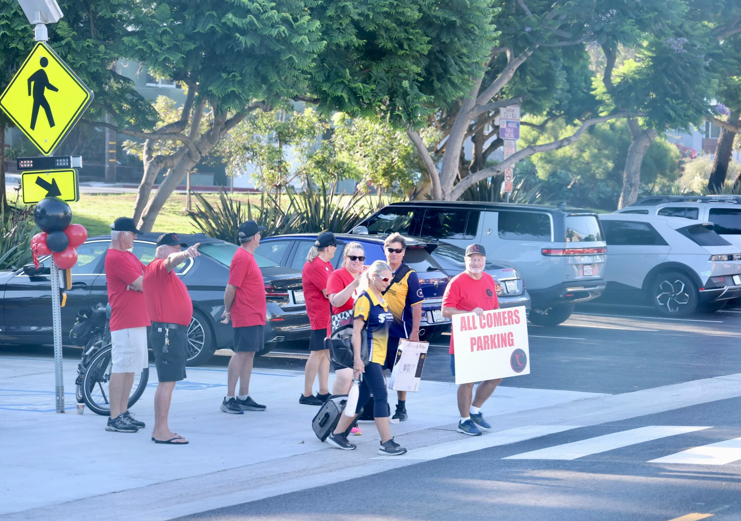 Volunteers Welcome Competitors on arrival