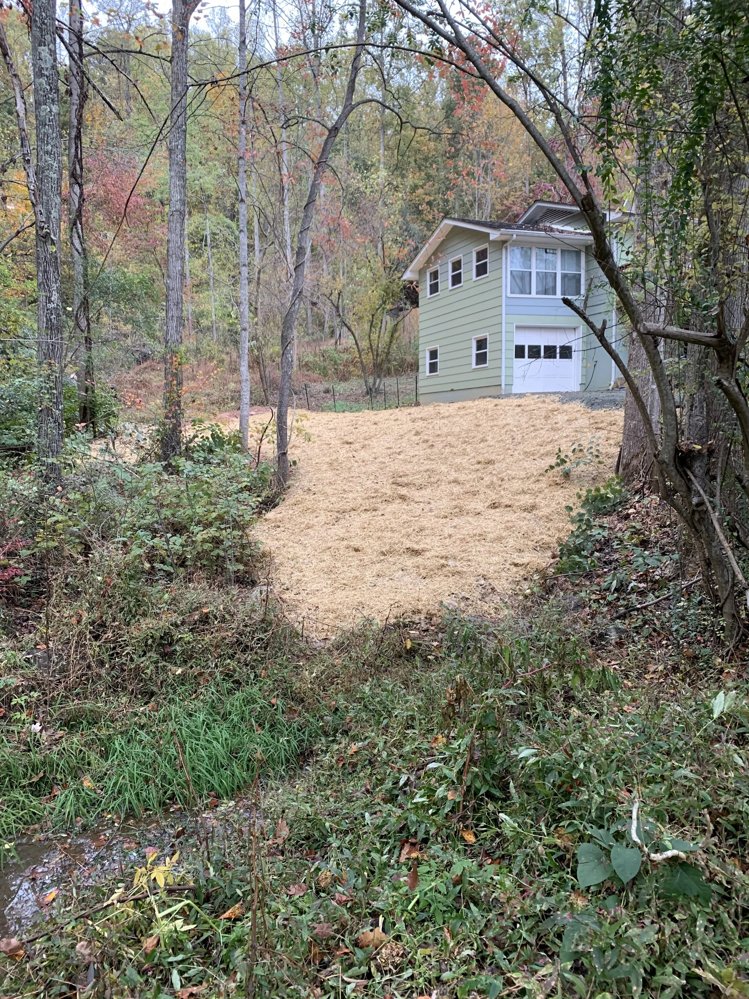 We offer soil installation/Seed and straw