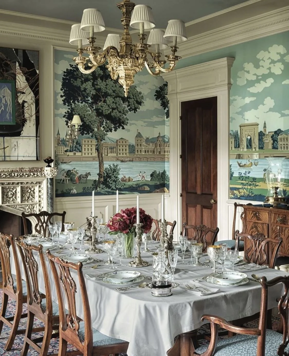 Wallpaper, Wainscoting &amp; Painted Trim: Layered Walls with Historic Charm