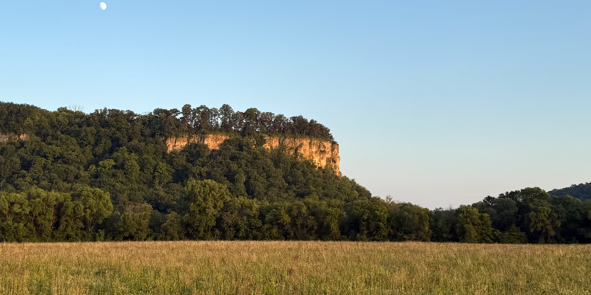 The bluff that inspired Vista