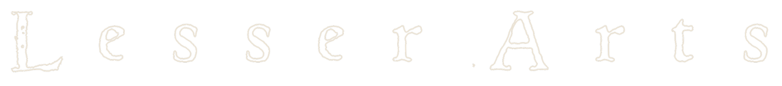Text reading "Lesser. Aires" in a stylized, handwritten font on a black background.