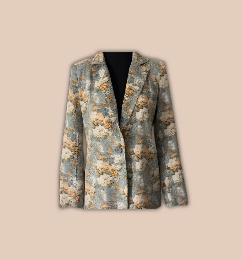 Blazer mit Blumenmuster