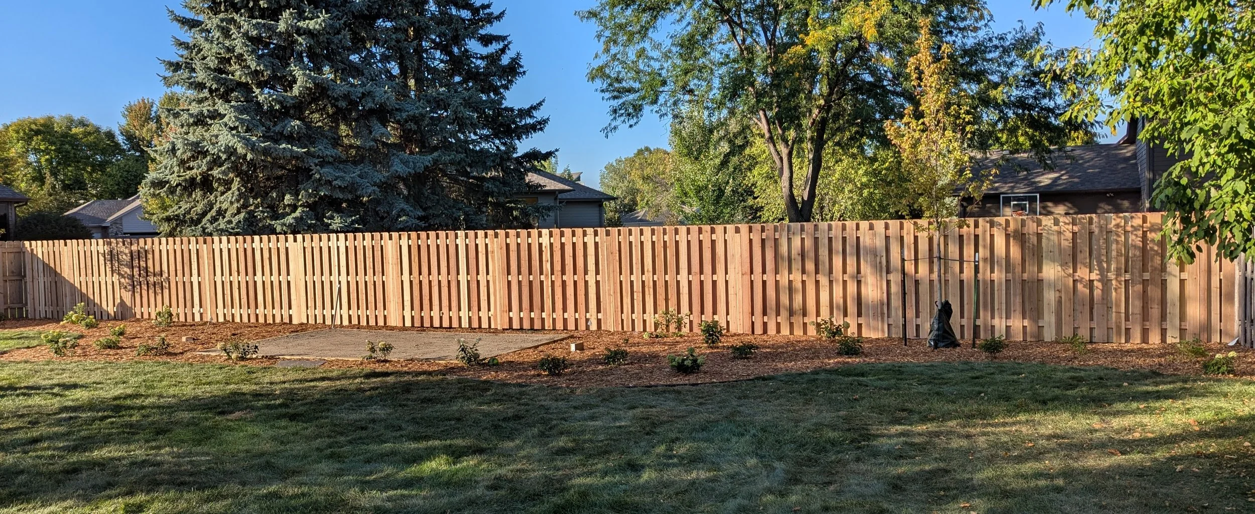 6 ft Cedar Shadowbox