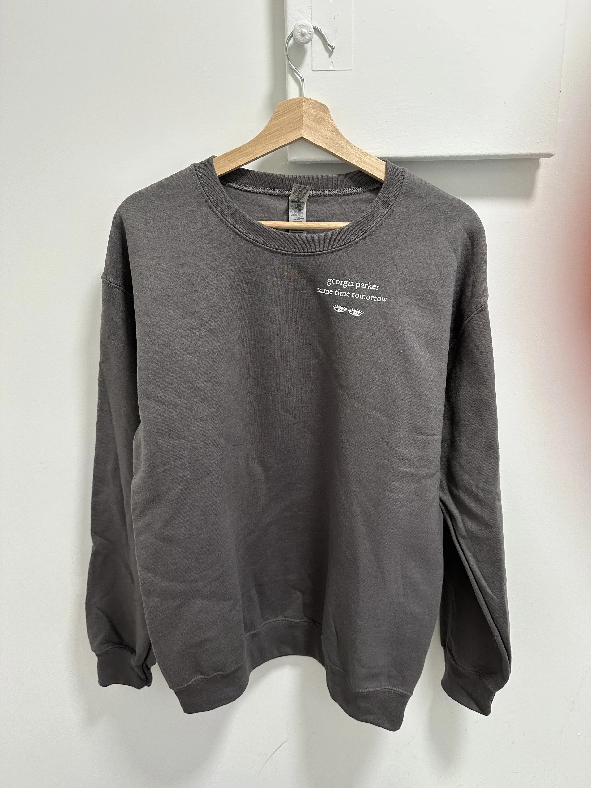 'Same Time Tomorrow' Grey Sweatshirt