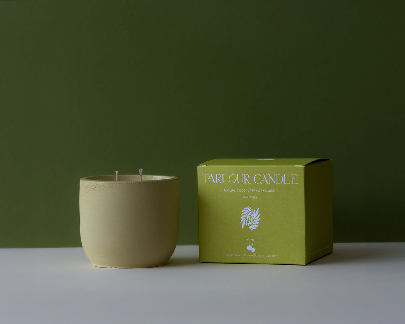 Parlour Candle – Box Packaging & Color Development & Iconography Design