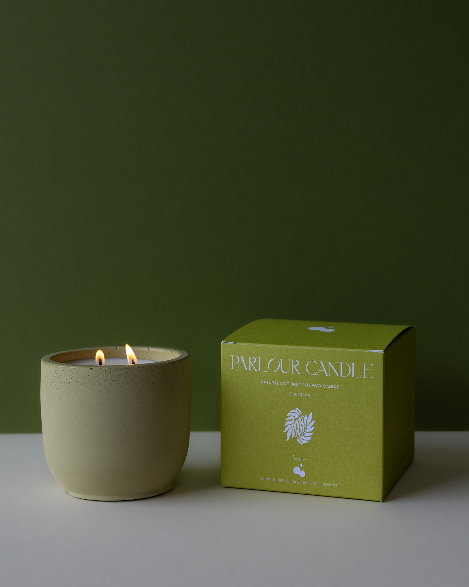 Parlour Candle – Box Packaging & Color Development & Iconography Design