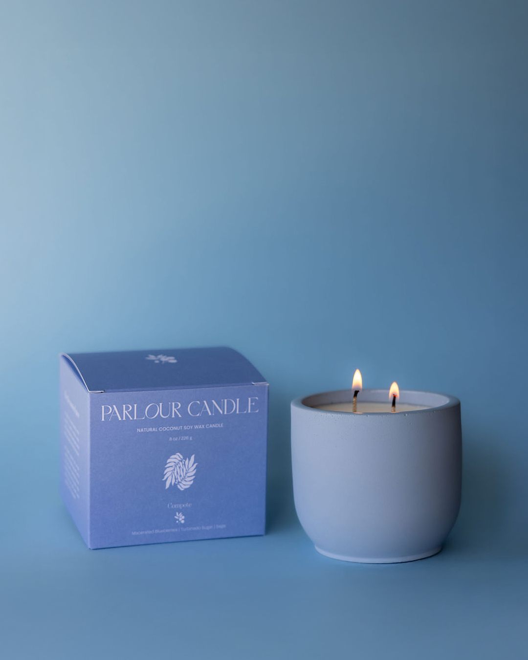 Parlour Candle – Box Packaging & Color Development & Iconography Design
