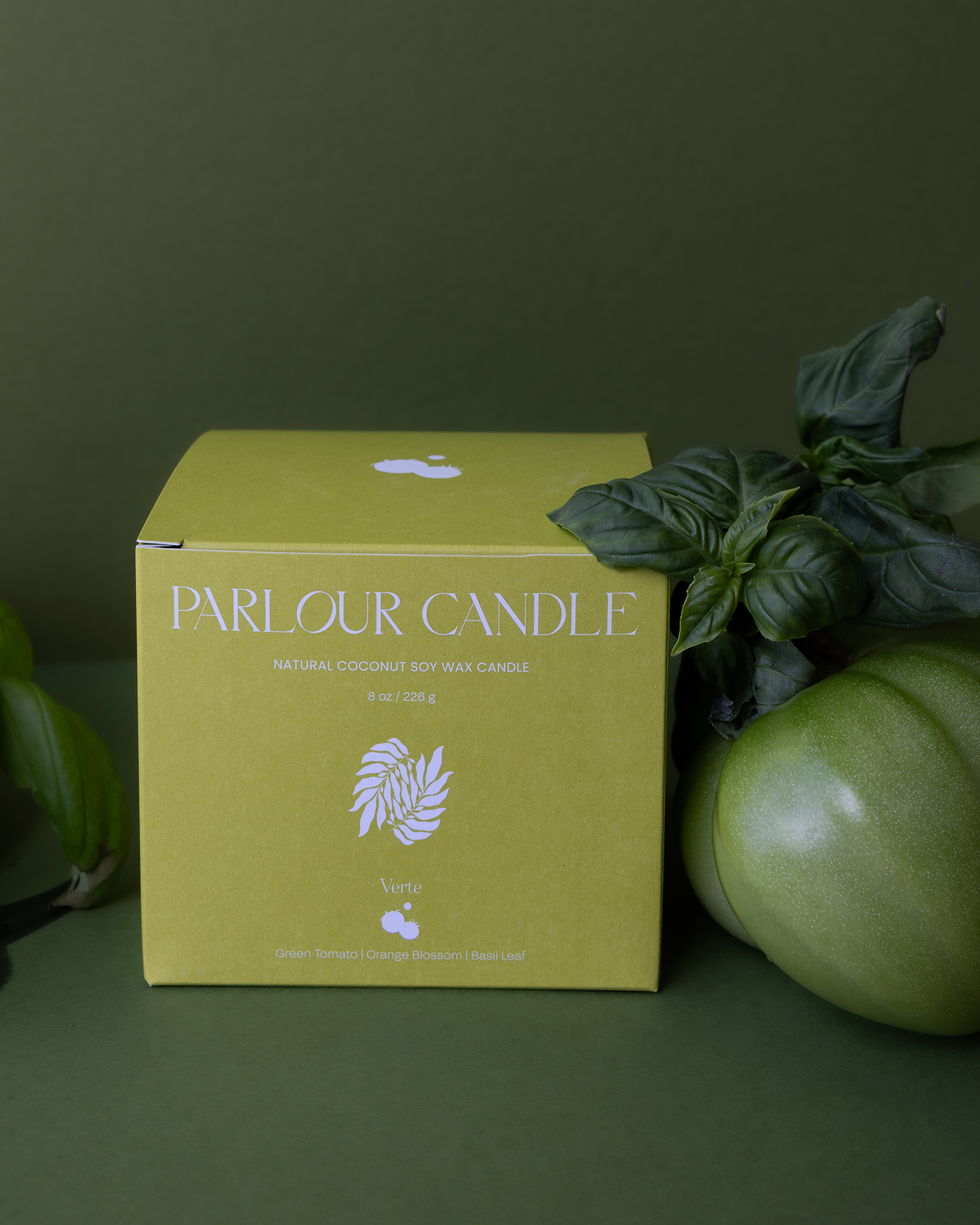 Parlour Candle – Box Packaging & Color Development & Iconography Design
