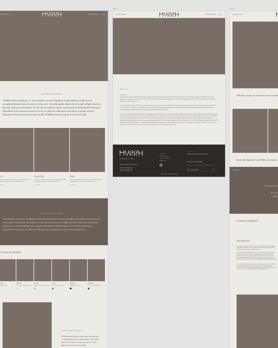 MYRRH – Branding &Packaging Design & Website Design