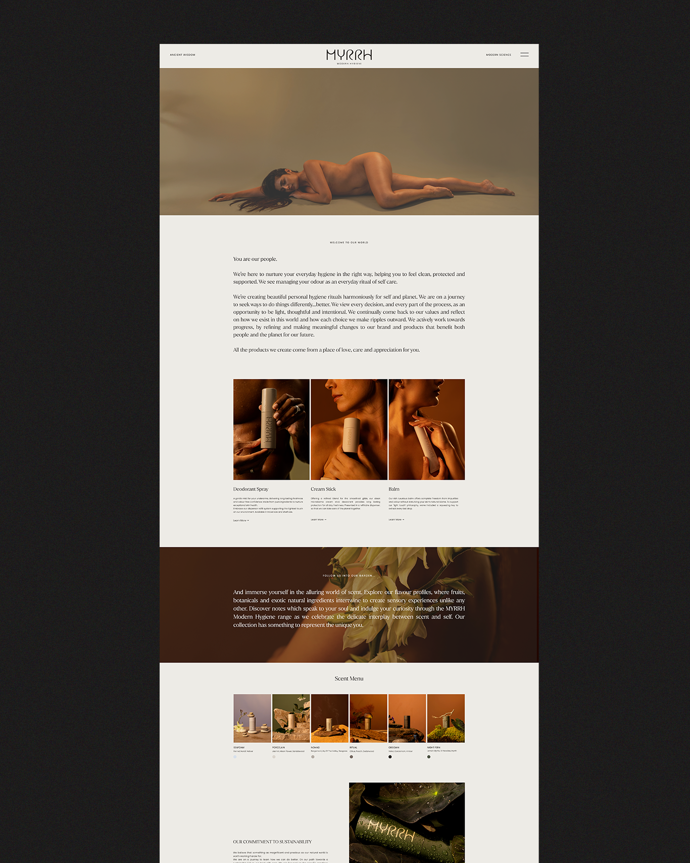 MYRRH – Branding &Packaging Design & Website Design