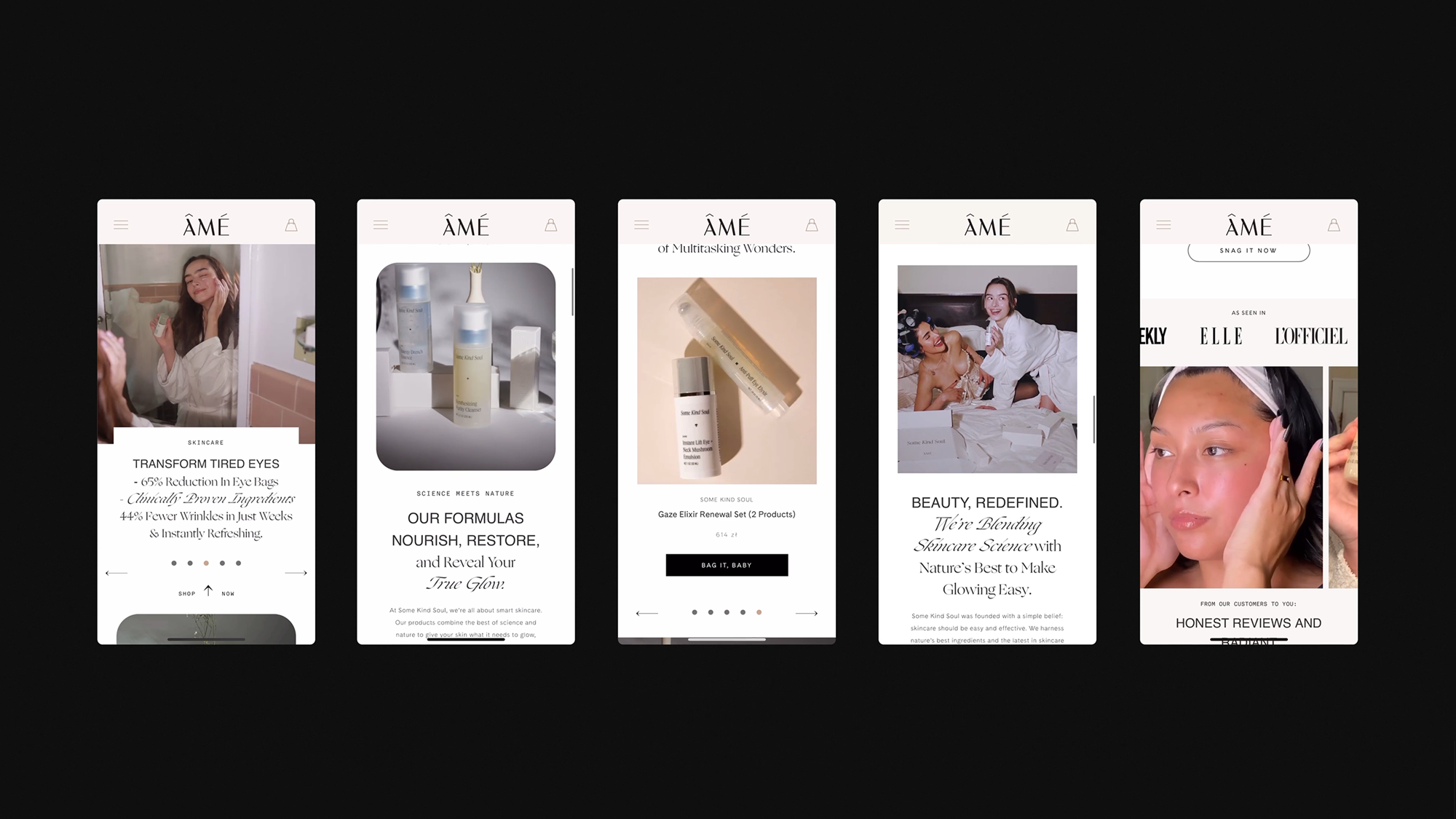 ÂMÉ Living – Home Page Landing