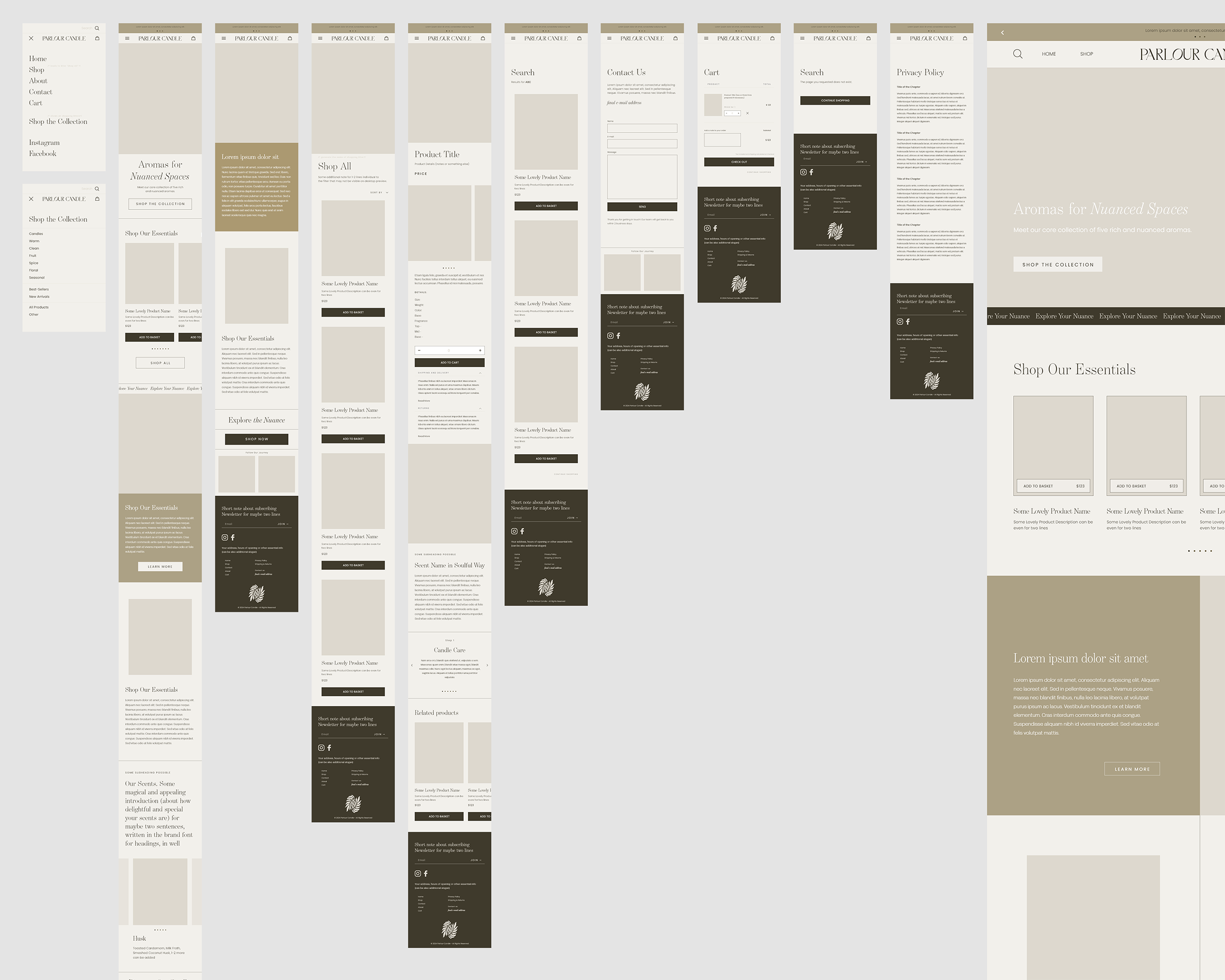 Parlour Candle - Branding & Packaging & Shopify Design + Development