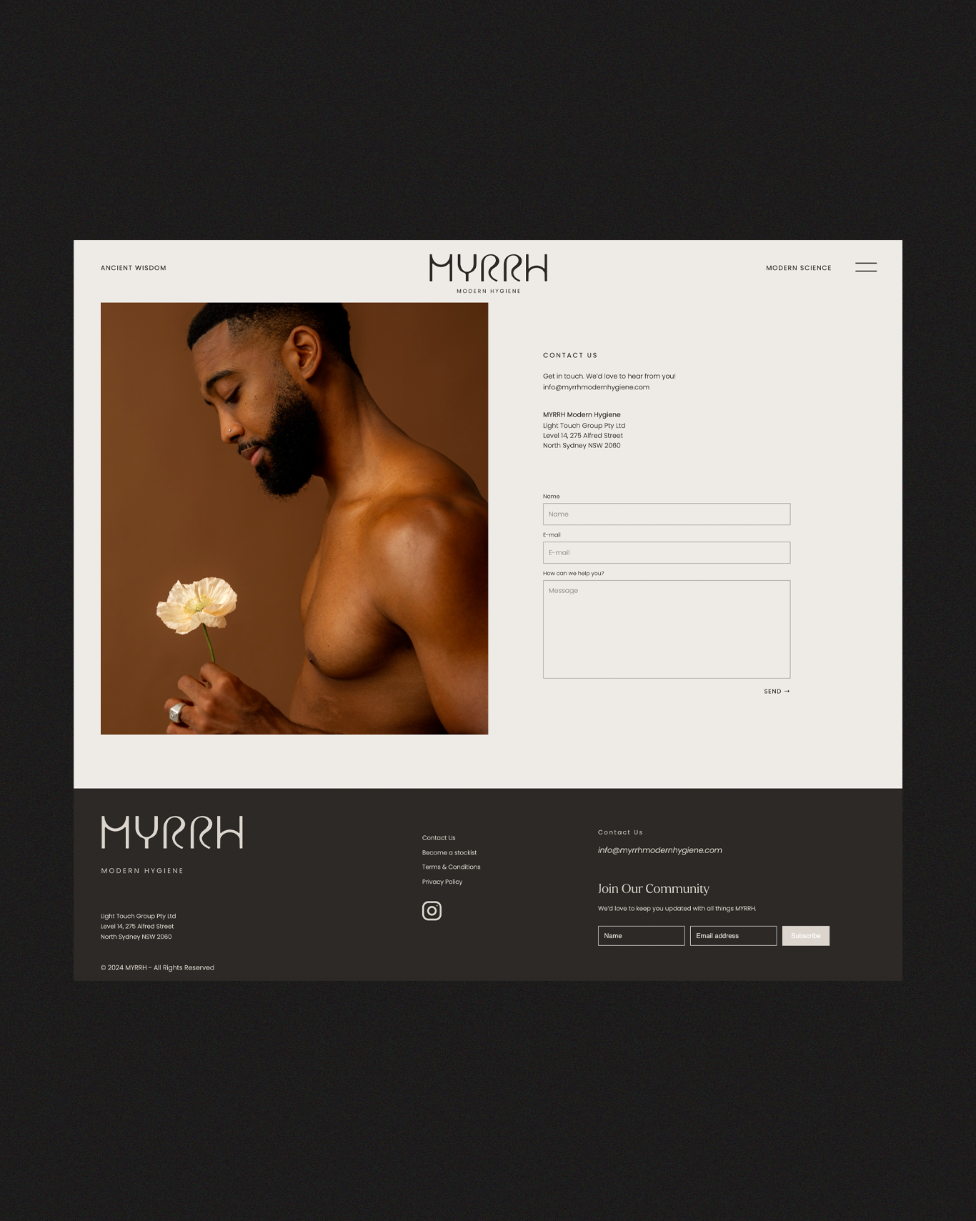 MYRRH – Branding &Packaging Design & Website Design