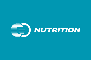Logo with a stylized globe and the word 'NUTRITION' on a blue background.