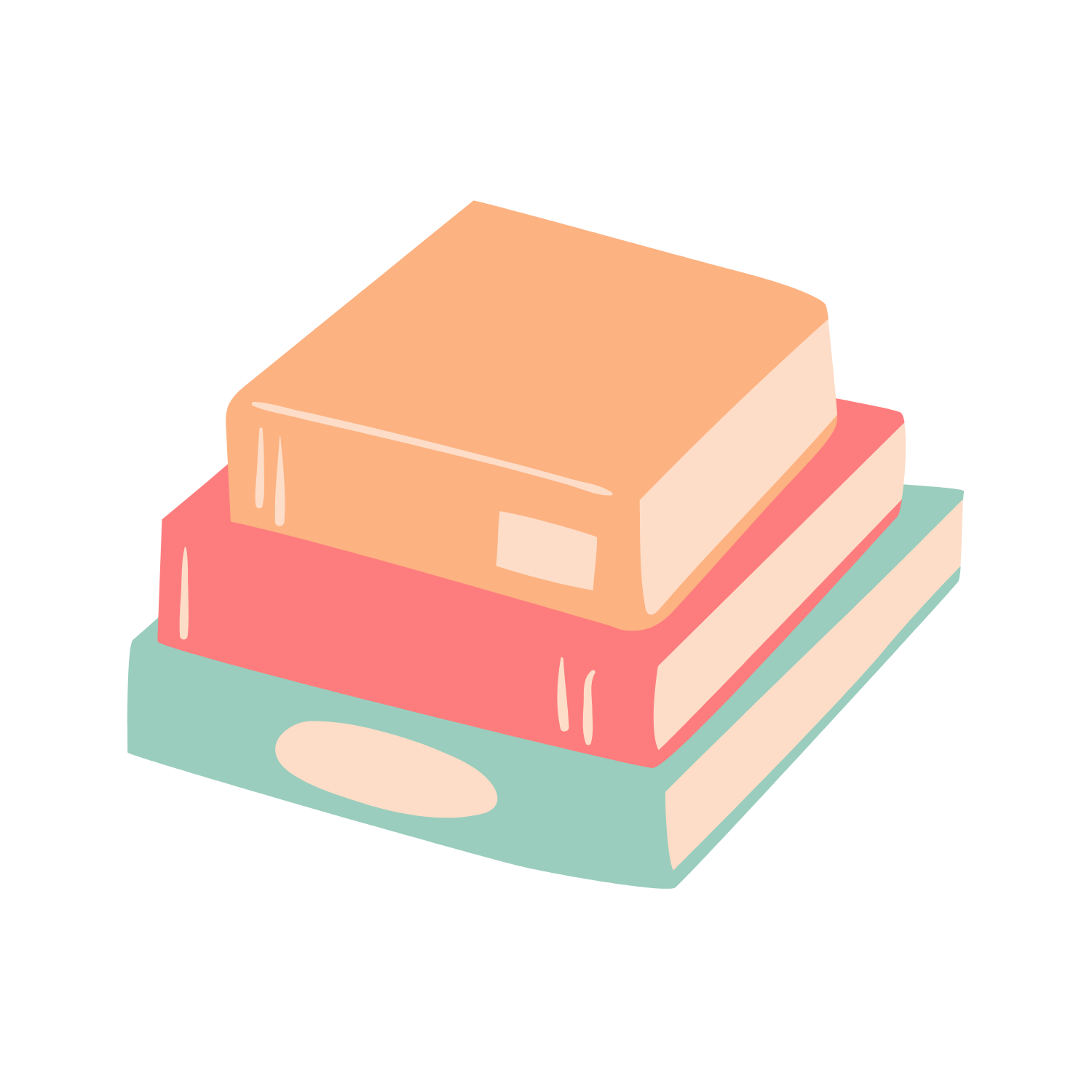 Illustration of three books for occupational therapy kids