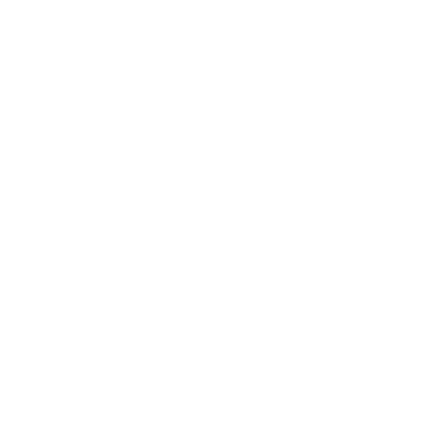 White arrow on a black background pointing to the right with a curved tail.