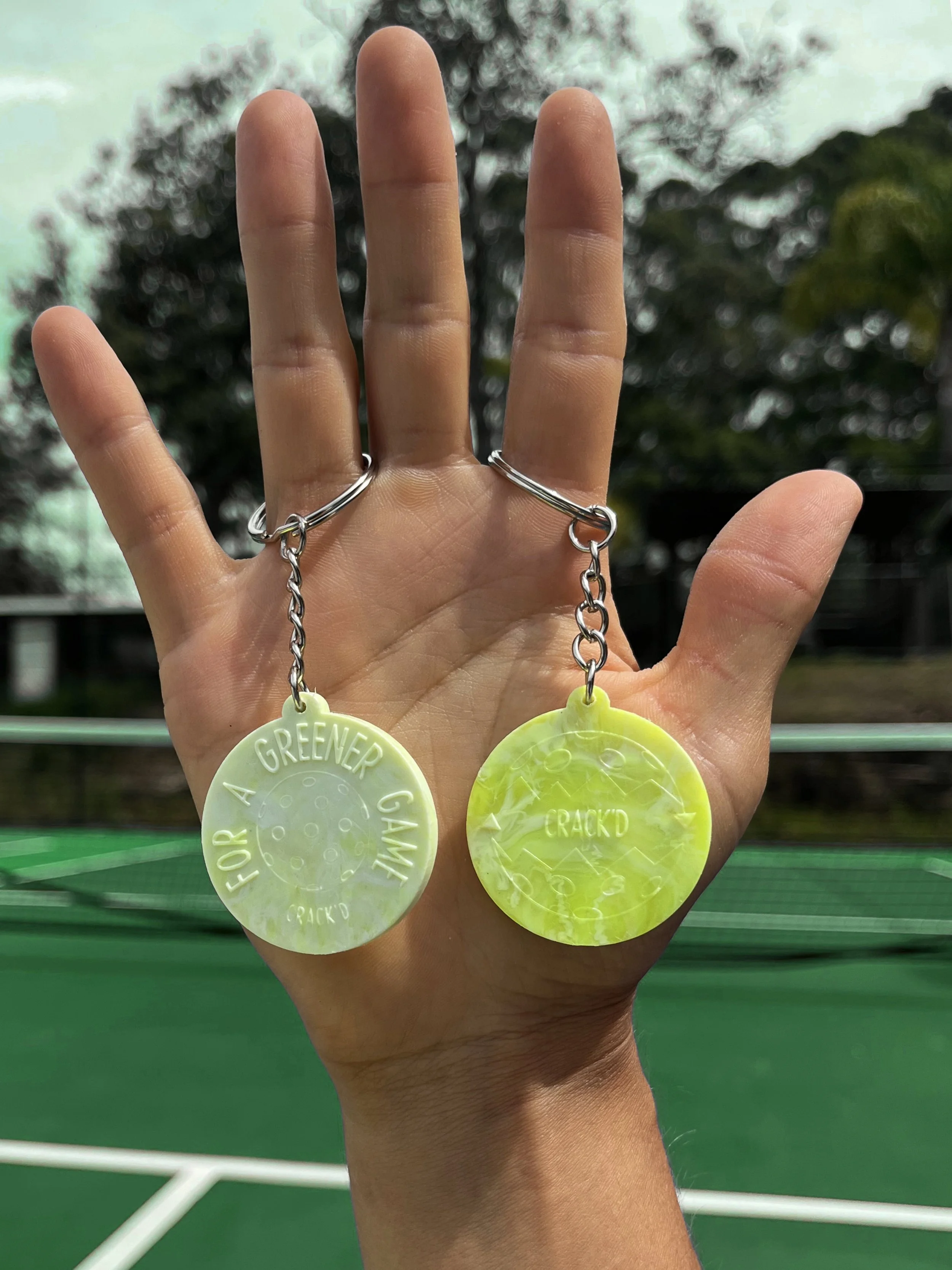 Pickleball Keyring: For A Greener Game